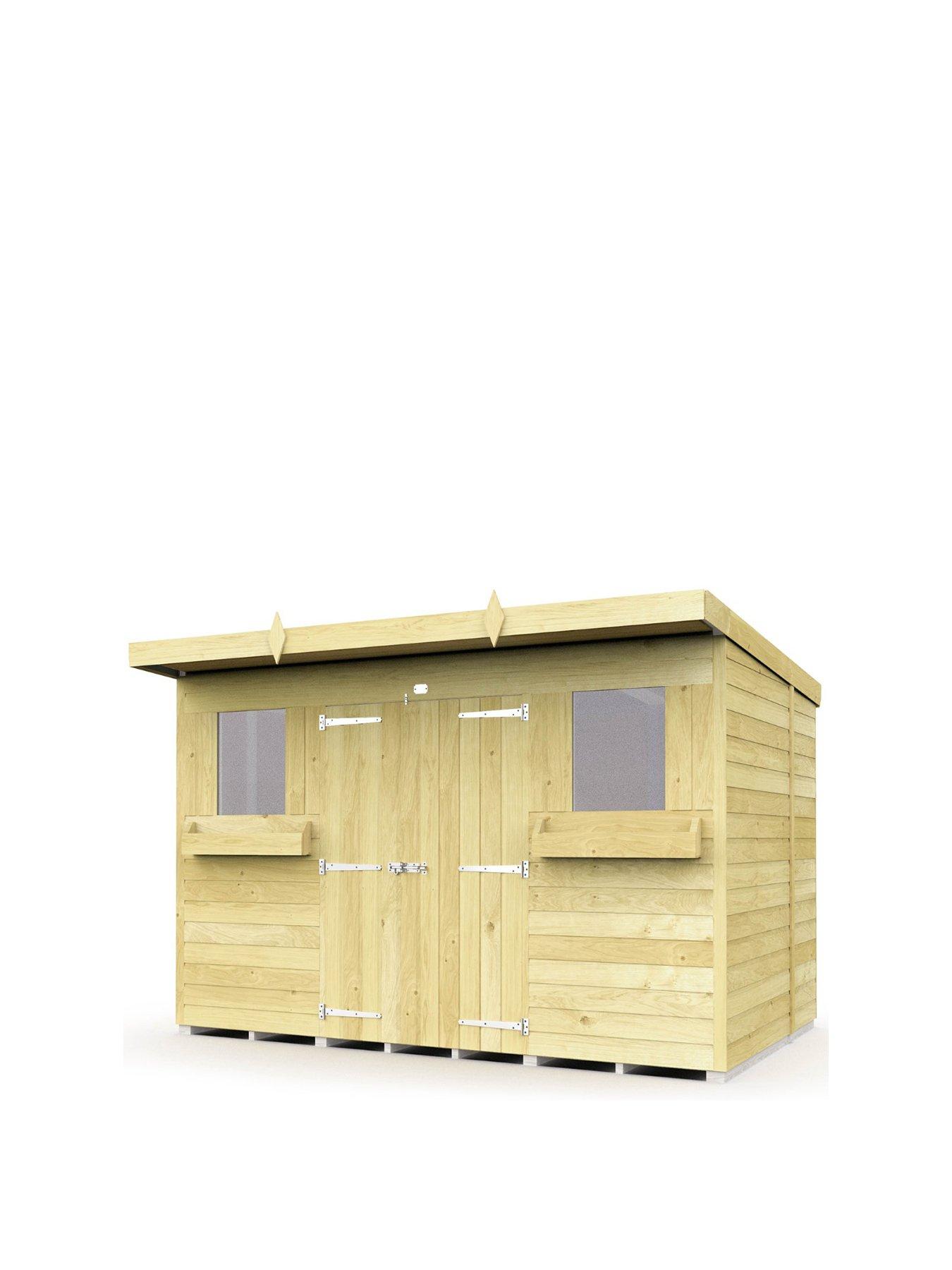  image of diy-sheds-10-x-6-pent-summer-shed-shiplap-pressure-treated