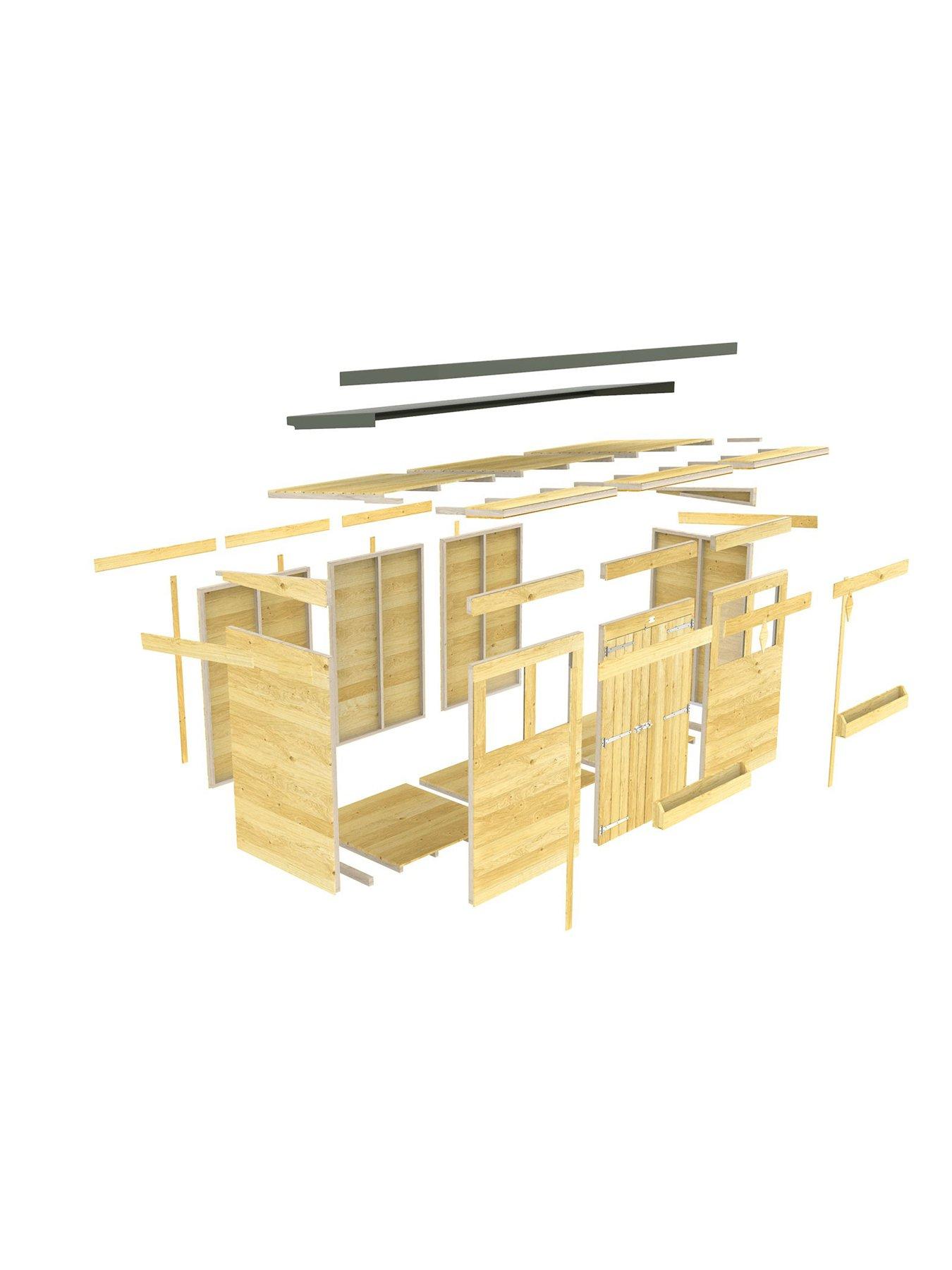  image of diy-sheds-10-x-6-pent-summer-shed-shiplap-pressure-treated