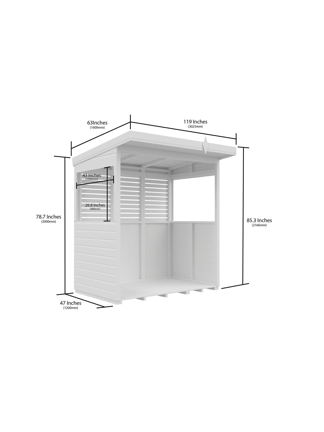 Image 3 of 6 of DIY Sheds 6 x 4ft Shiplap Pressure Treated&nbsp;BBQ/Outdoor Kitchen