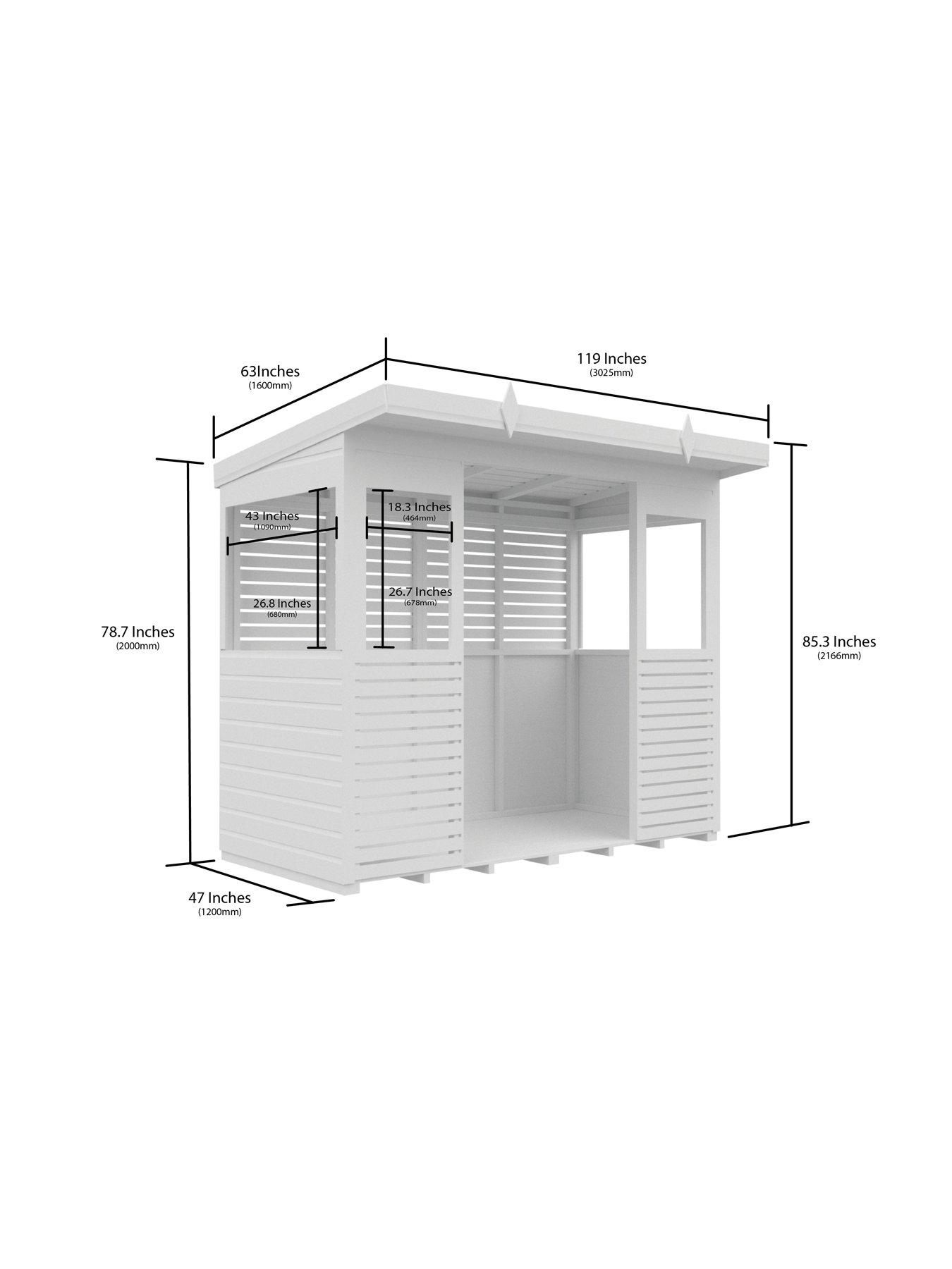 Image 3 of 6 of DIY Sheds 8 x 4ft Shiplap Pressure Treated&nbsp;BBQ/Outdoor Kitchen