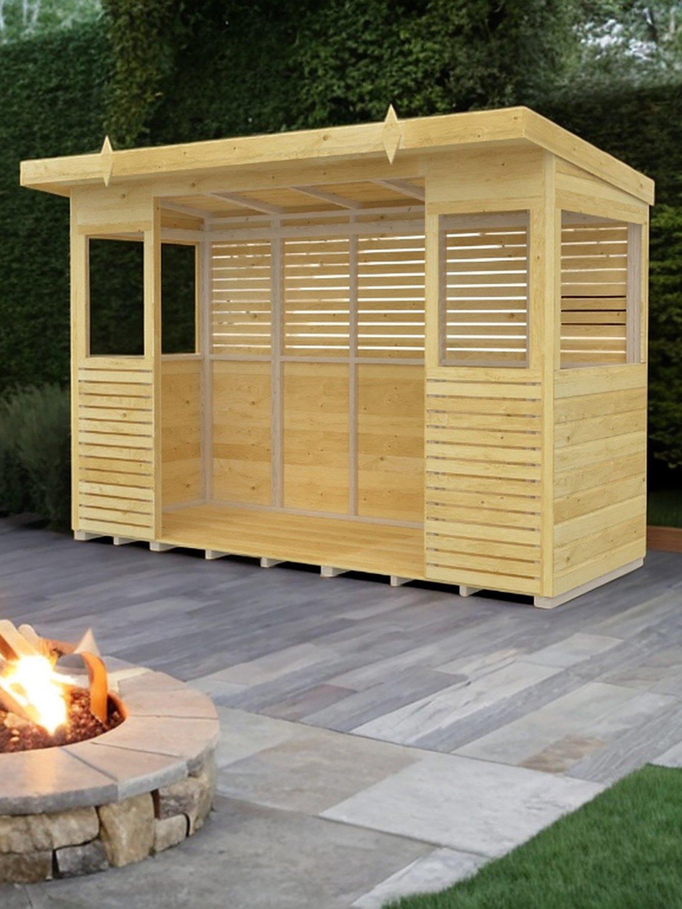 undefined 10 x 4ft Shiplap Pressure Treated BBQ/Outdoor Kitchen