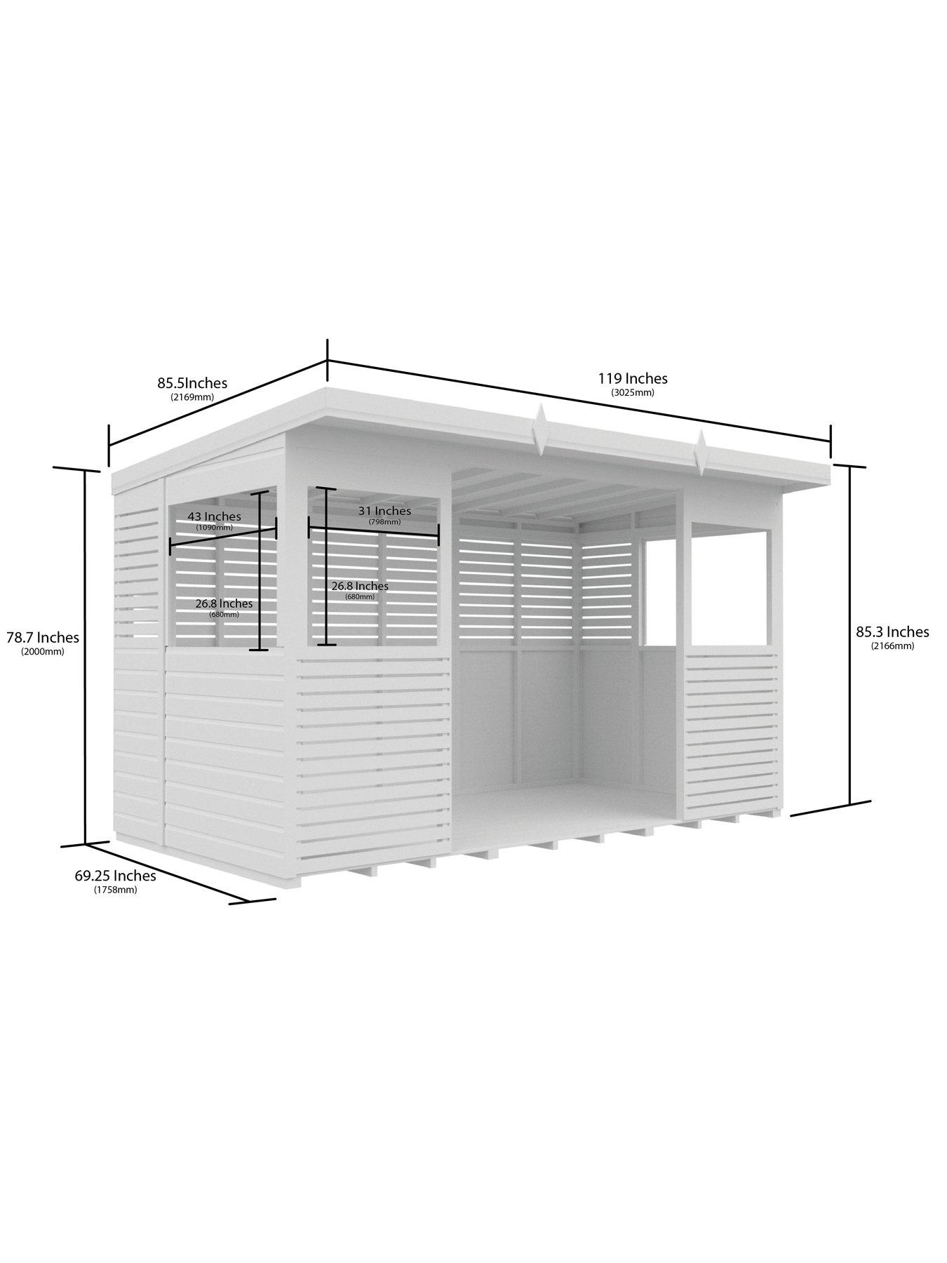 Image 3 of 6 of DIY Sheds 12 x 6ft BBQ/Outdoor Shiplap Pressure Treated Kitchen