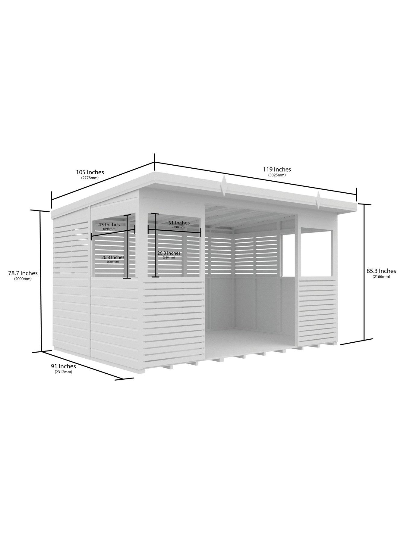 Image 3 of 6 of DIY Sheds 12 x 8ft&nbsp;Shiplap Pressure Treated BBQ/Outdoor Kitchen