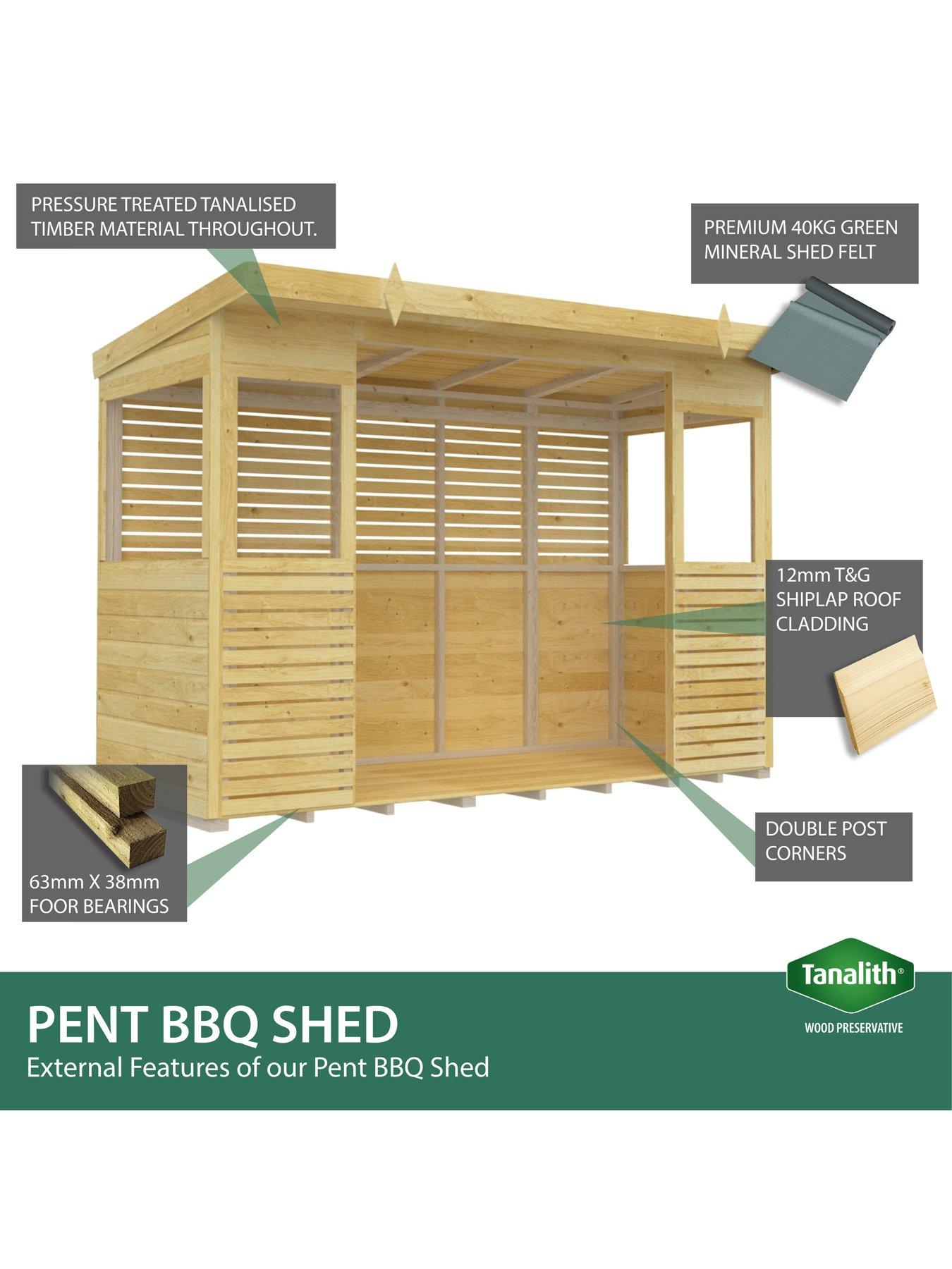 Image 4 of 6 of DIY Sheds 12 x 8ft&nbsp;Shiplap Pressure Treated BBQ/Outdoor Kitchen