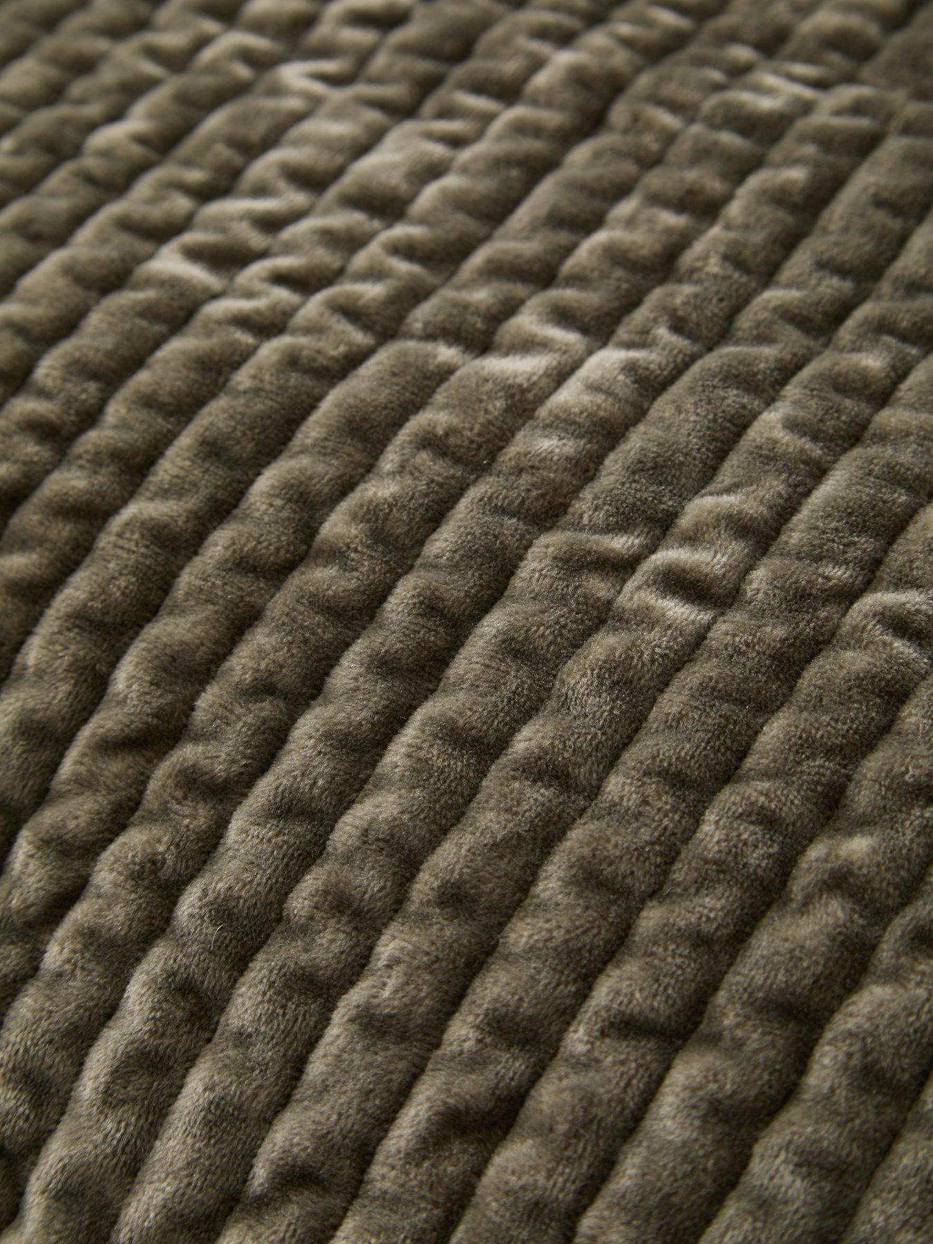  image of michelle-keegan-home-mk-velvet-stripe-bedspread-165x240