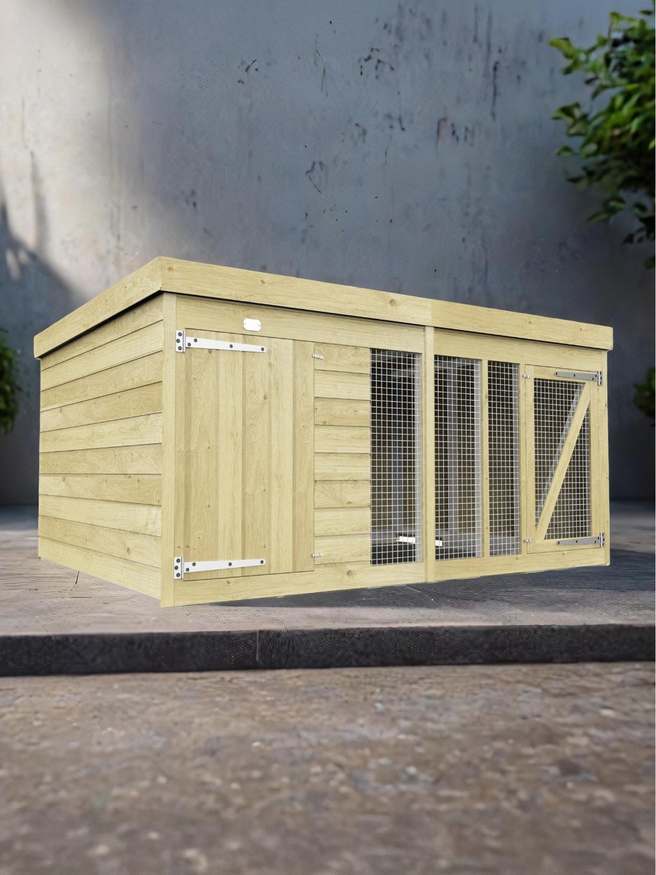diy-sheds-8-x-6-dog-kennel-and-run-shiplap-pressure-treated