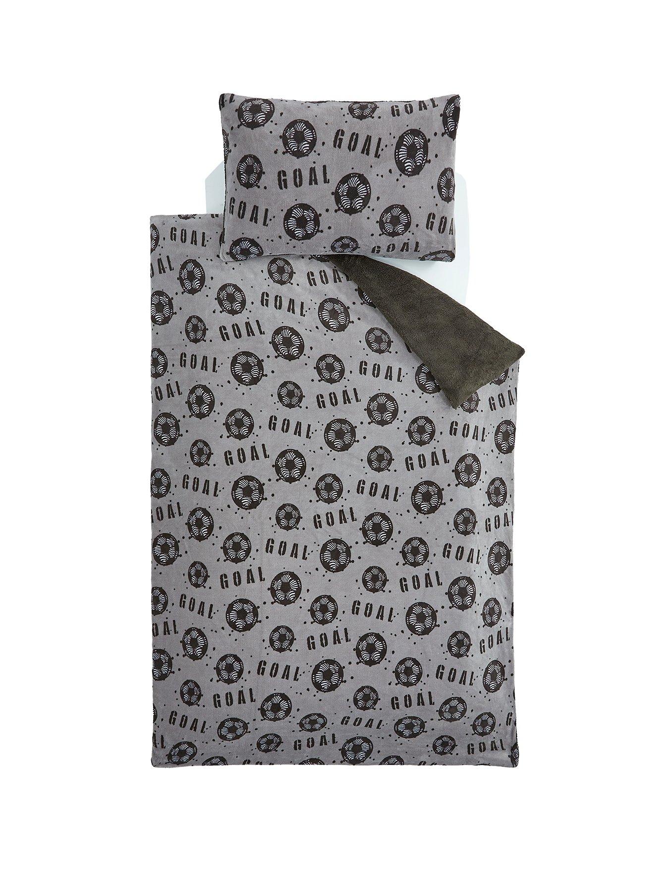  image of very-home-football-printed-fleece-duvet-covernbspset