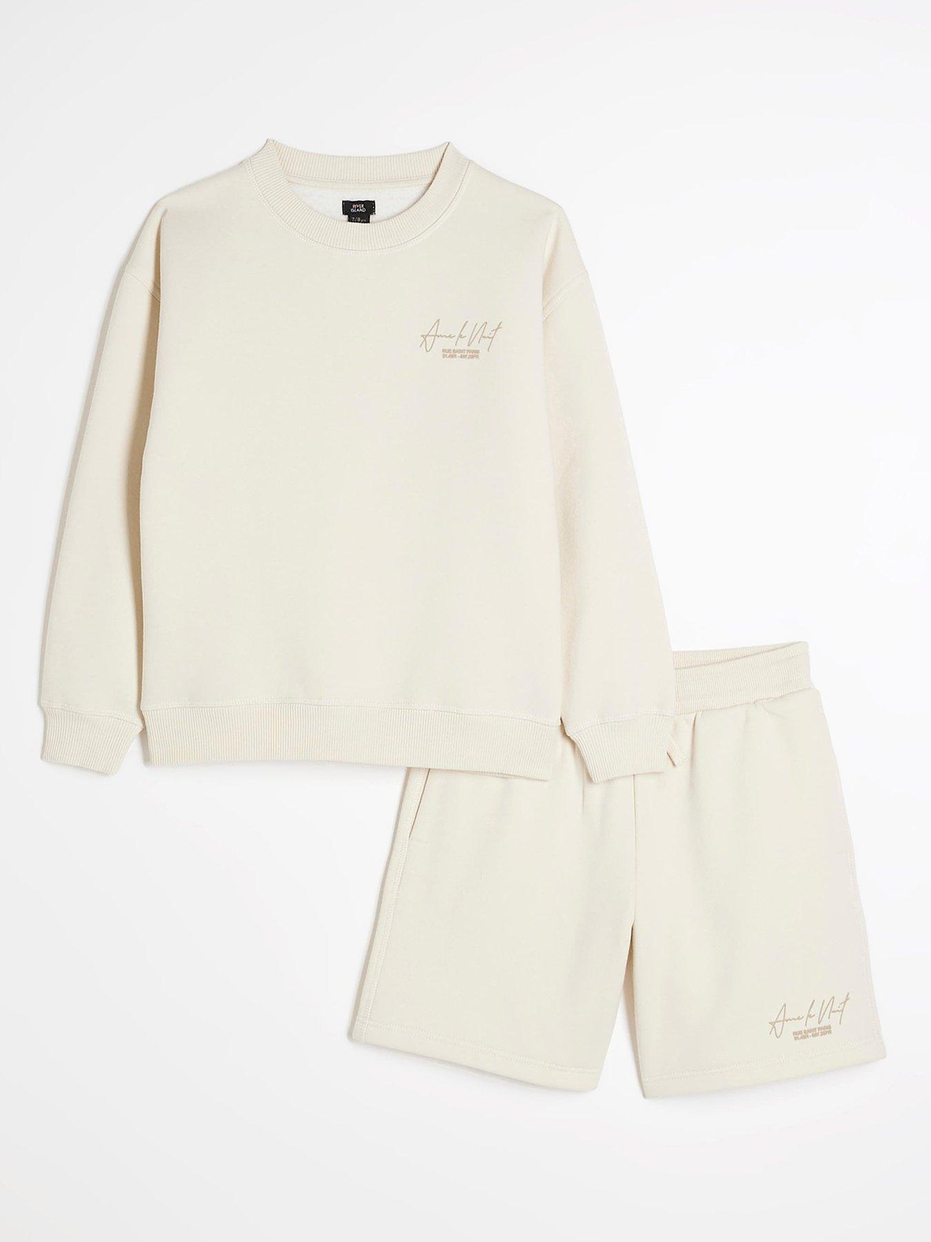 undefined Boys Sweatshirt Set - Ecru