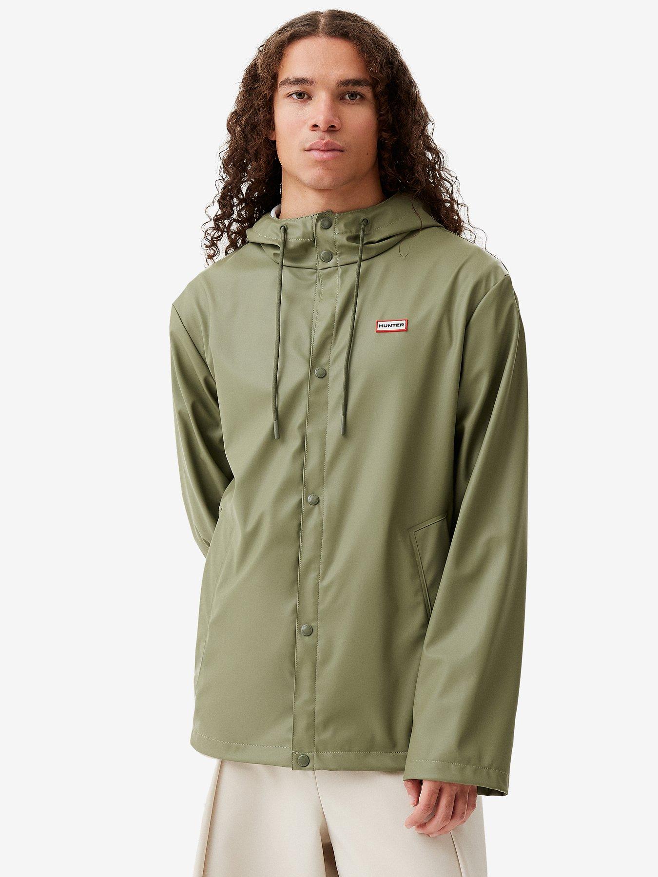 undefined Mens Izzy Pu Hooded Jacket - Green