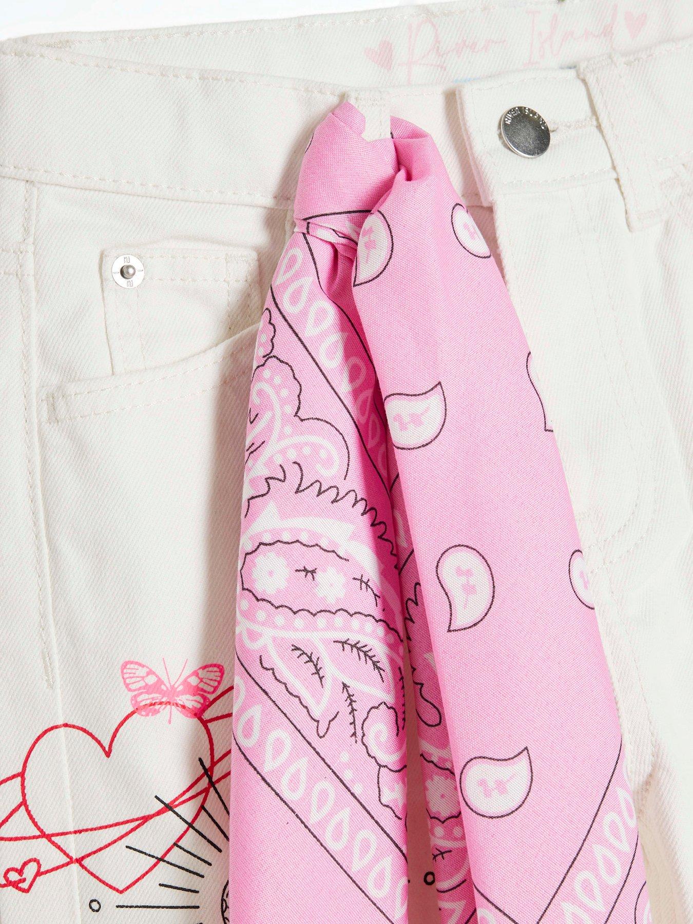 Image 4 of 4 of River Island Tarot Straight Jean - White