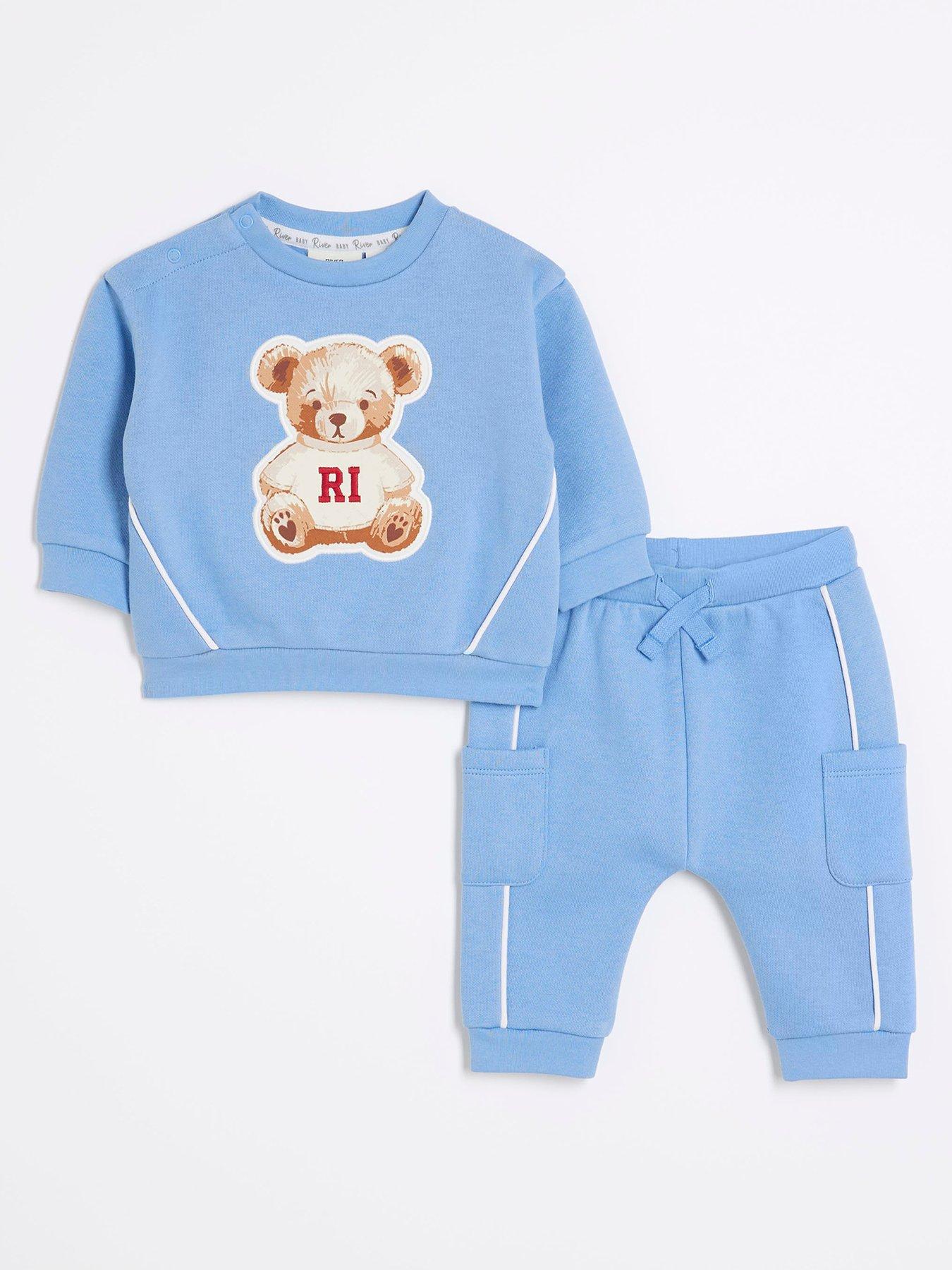 river-island-baby-baby-boys-bear-sweatshirt-set-blue