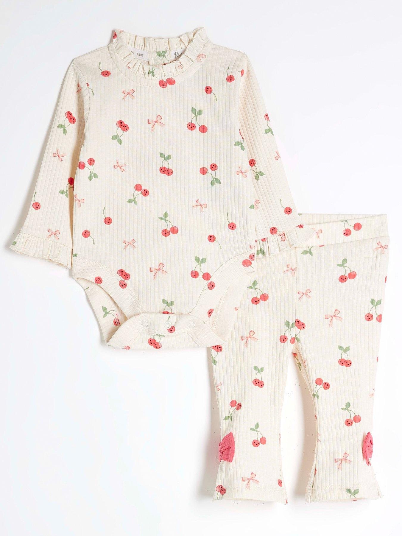 river-island-baby-baby-girls-cherry-kickflare-set-cream