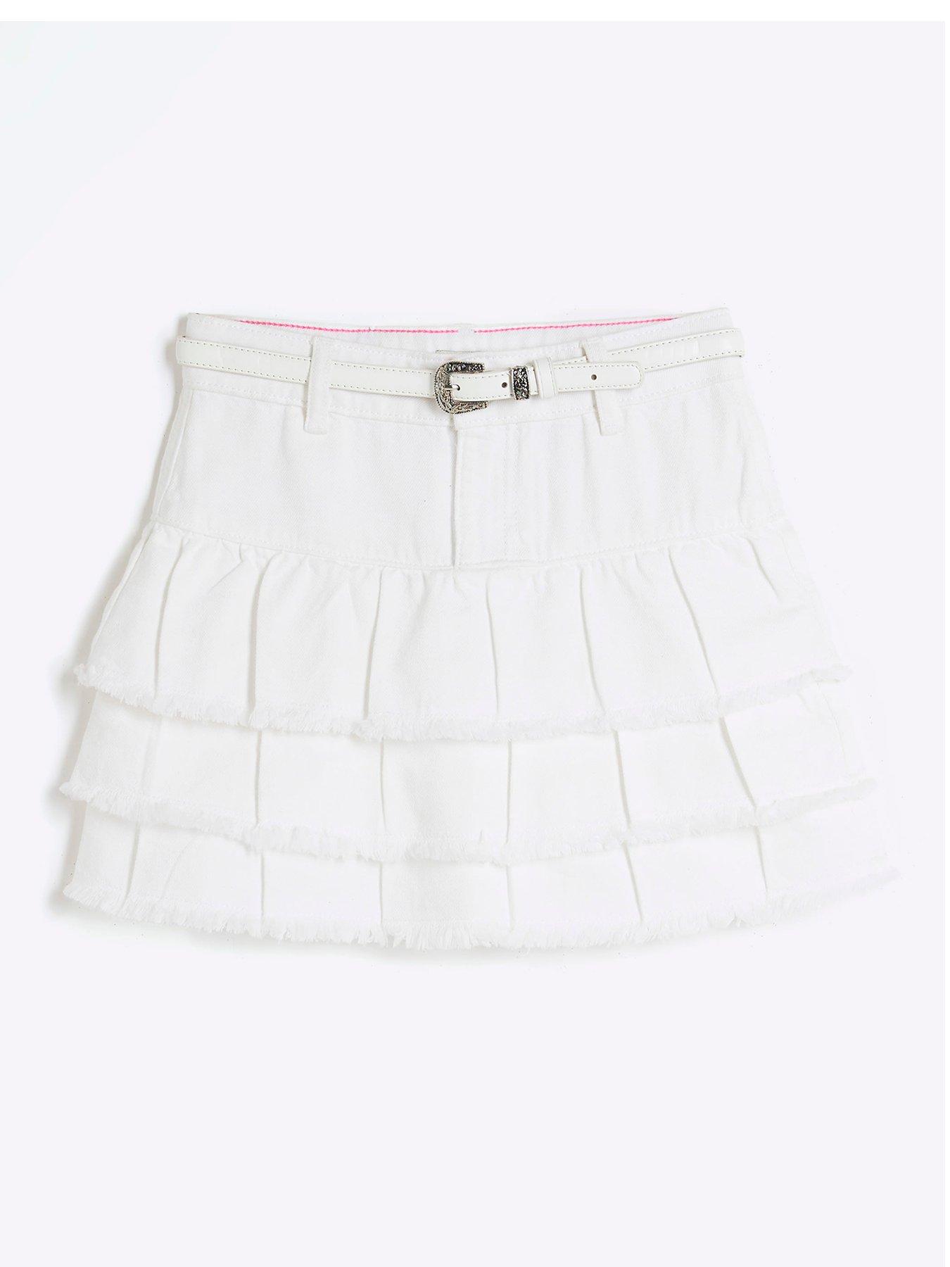river-island-older-girls-denim-rara-skirt-white