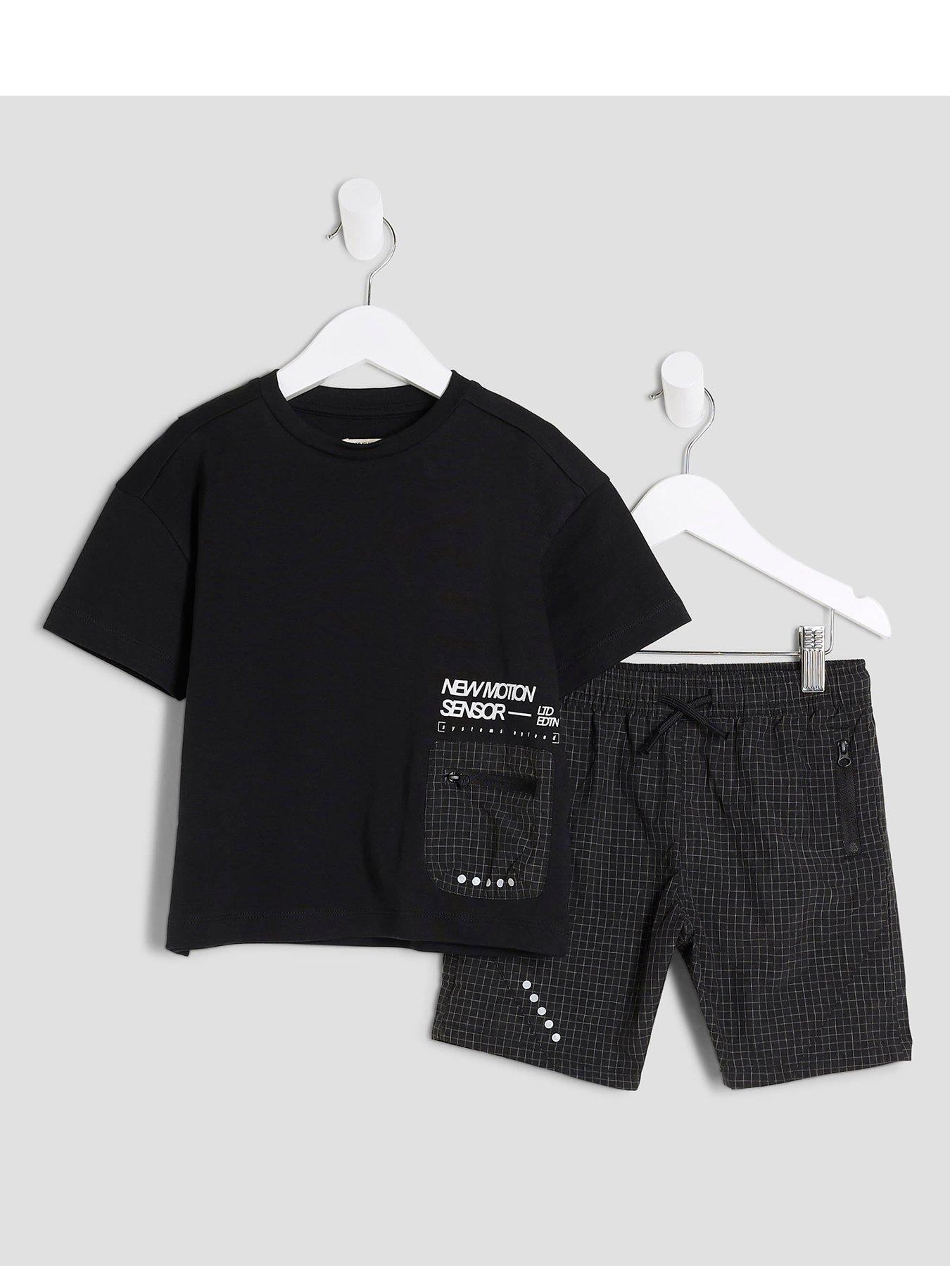 river-island-mini-mini-boys-mesh-pocket-t-shirt-set-black