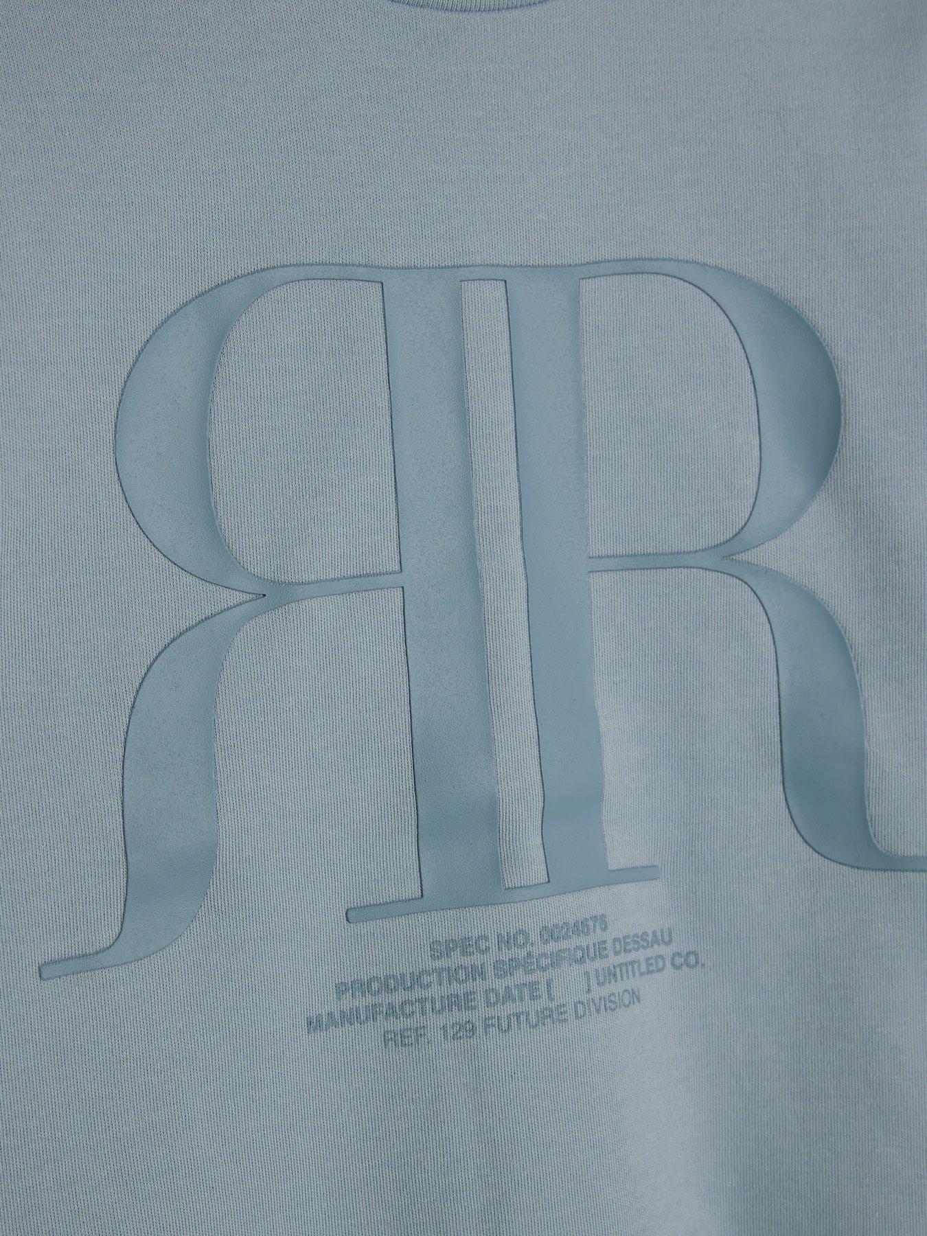  image of river-island-mini-boys-rr-t-shirt-and-short-sets-blue