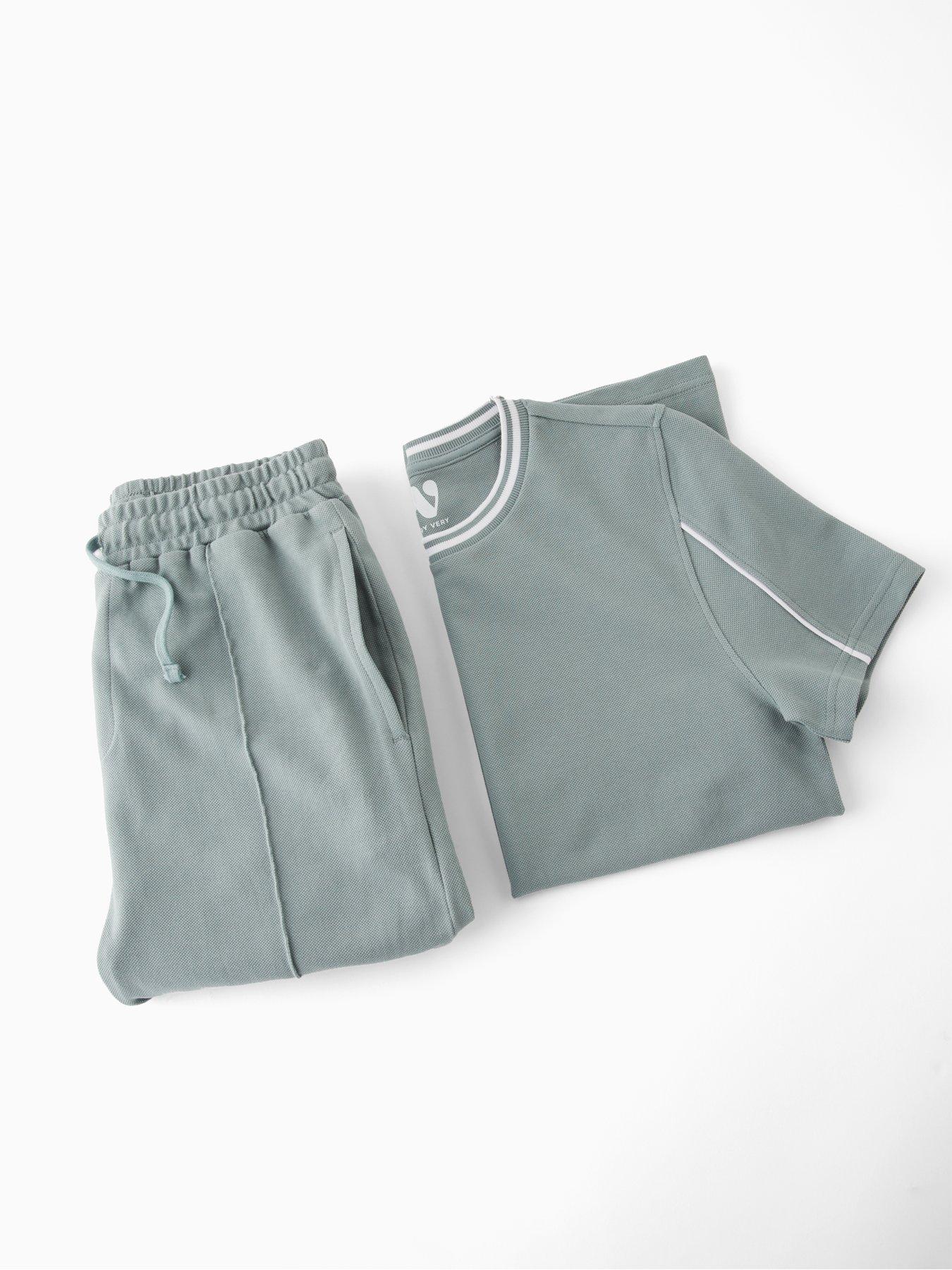 Image 4 of 4 of V by Very Pique Tshirt And Jogger Set