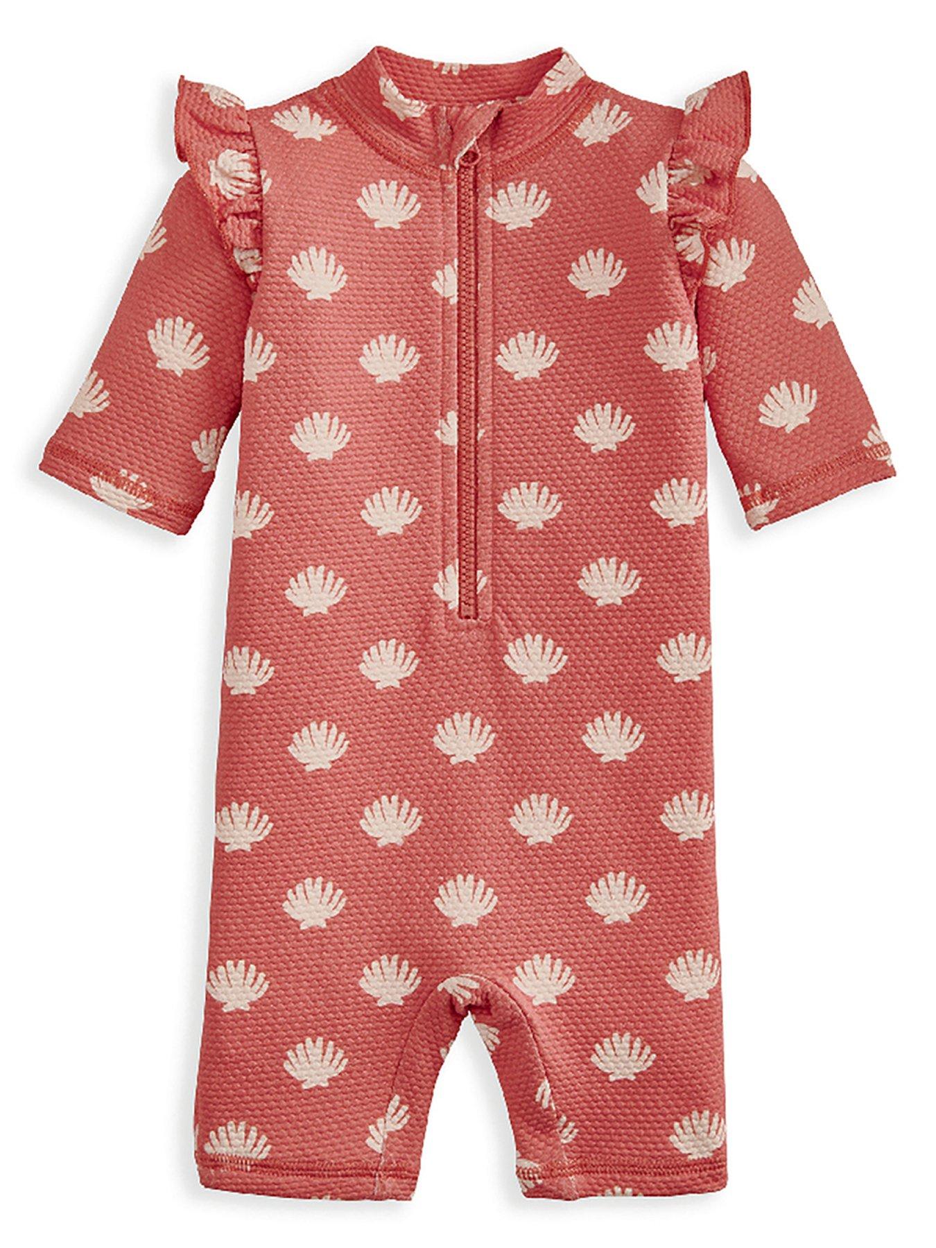 mamas-papas-baby-girls-shell-print-rashsuit-red