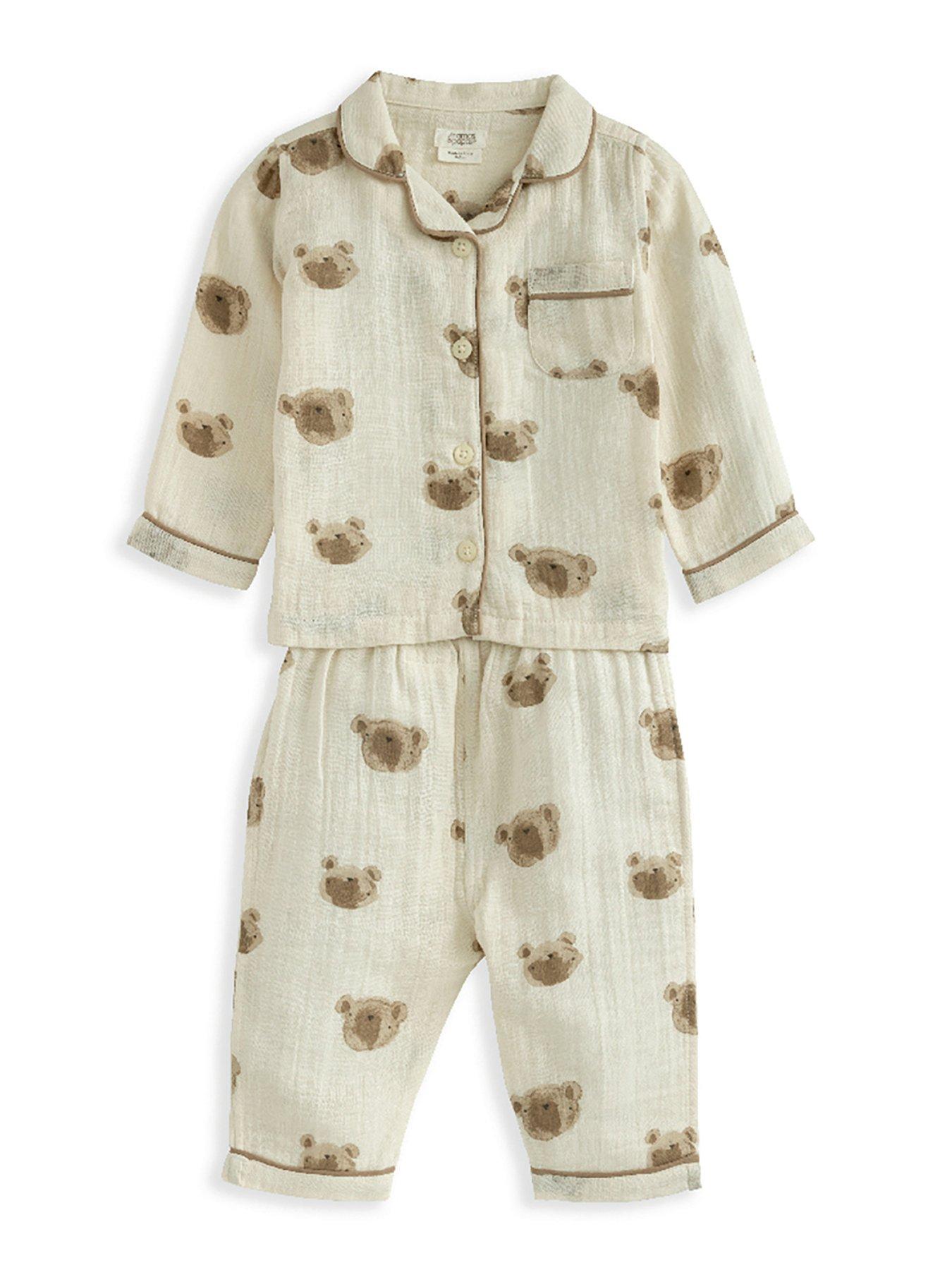 mamas-papas-baby-boys-bear-woven-pyjamas-brown