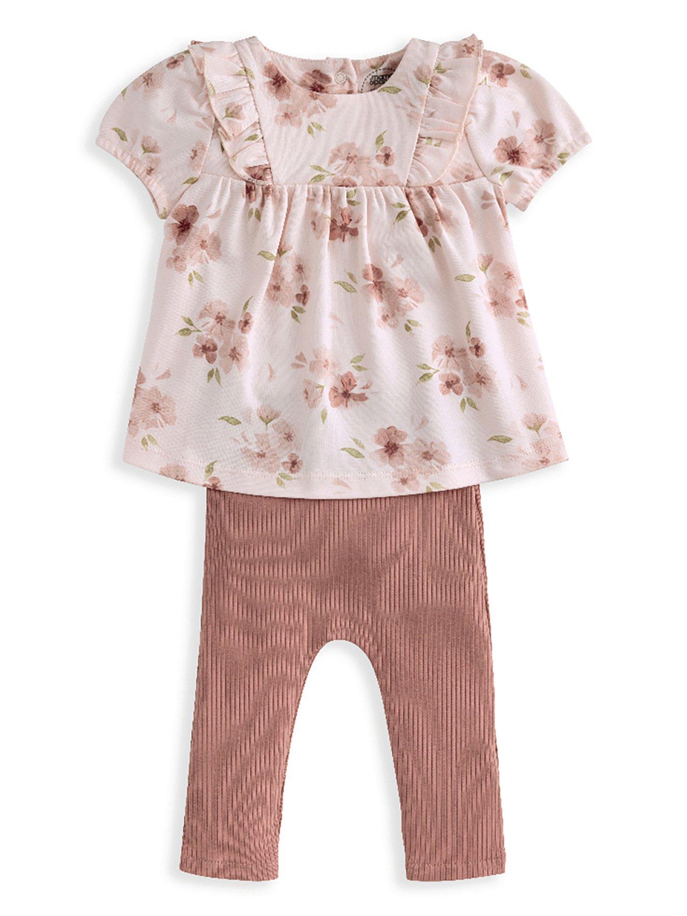 mamas-papas-baby-girls-2-piece-floral-print-tee-leggings-set-pink