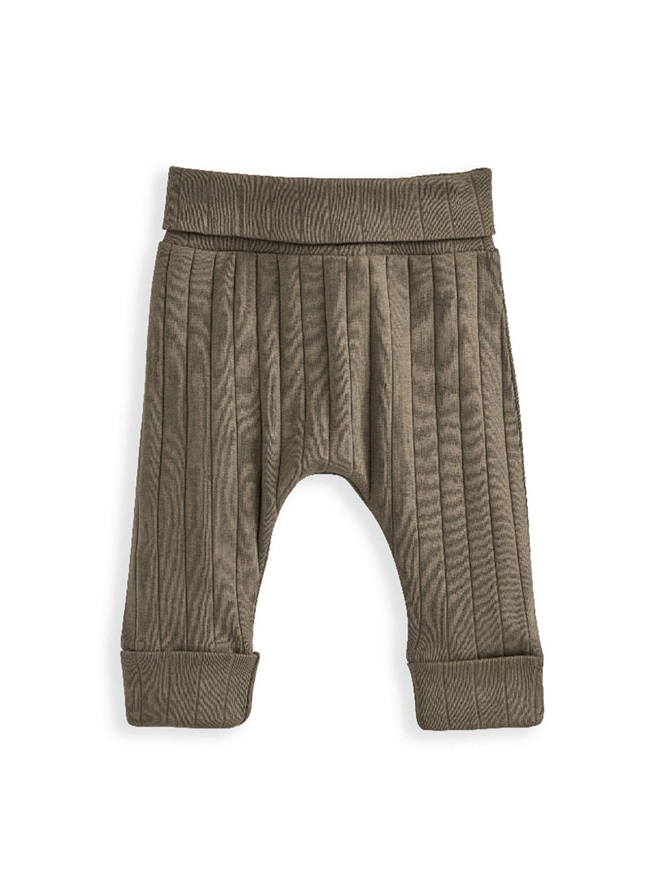 image of mamas-papas-baby-unisex-3-piece-bear-bodysuit-legging-hat-set-brown