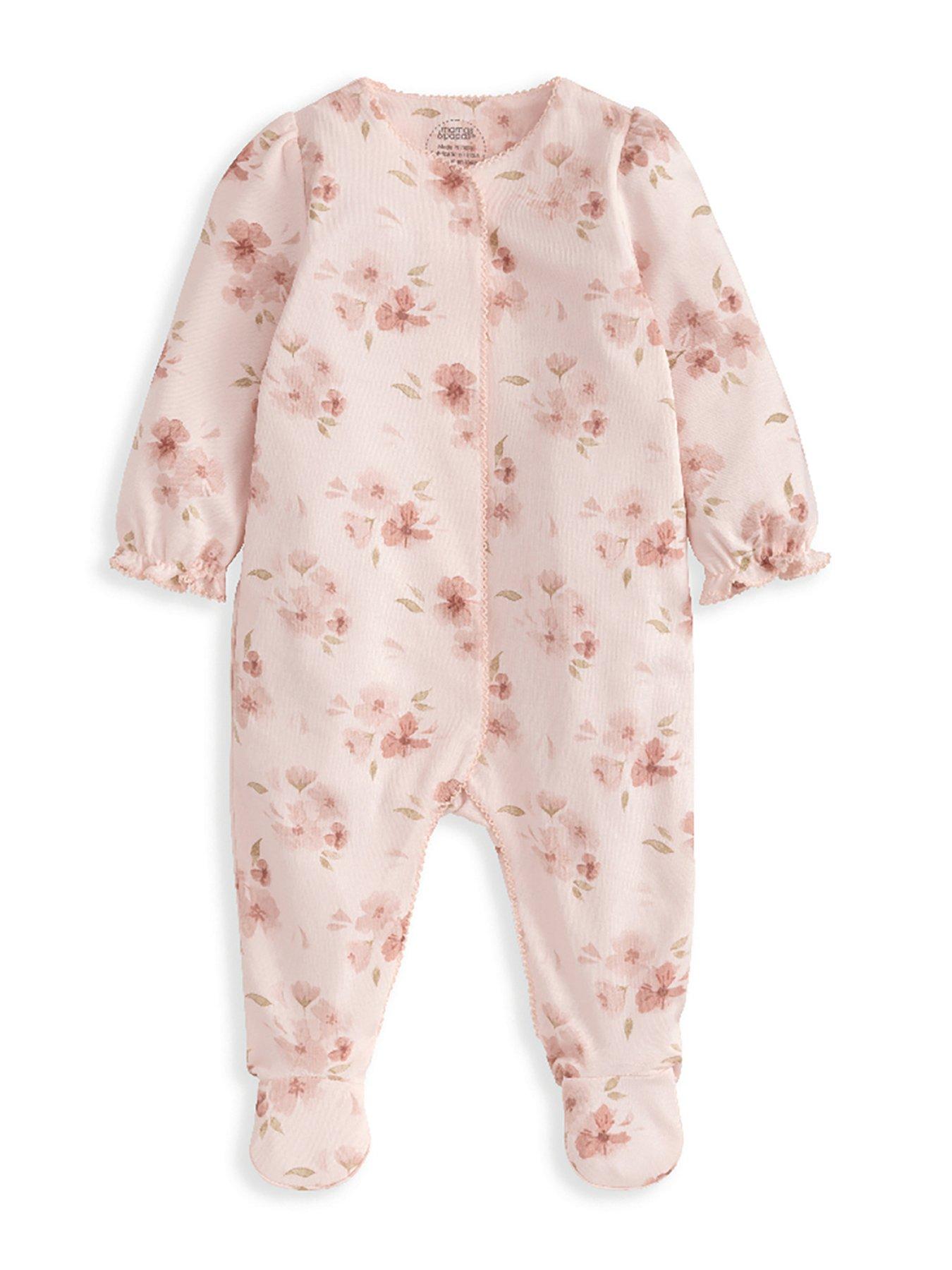 mamas-papas-baby-girls-floral-print-sleepsuit-pink