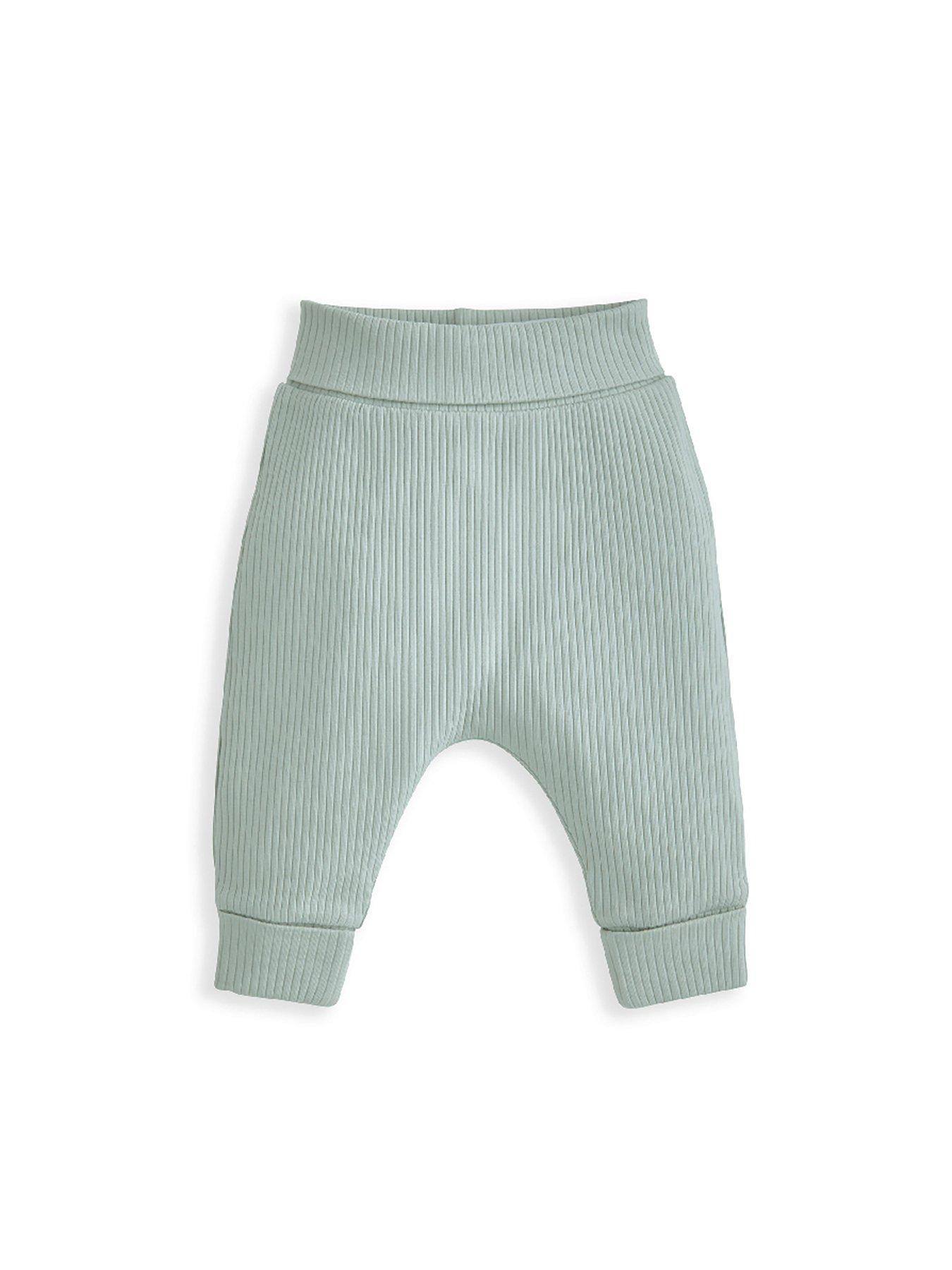  image of mamas-papas-baby-boys-2-piece-little-brother-bodysuit-leggings-set-green