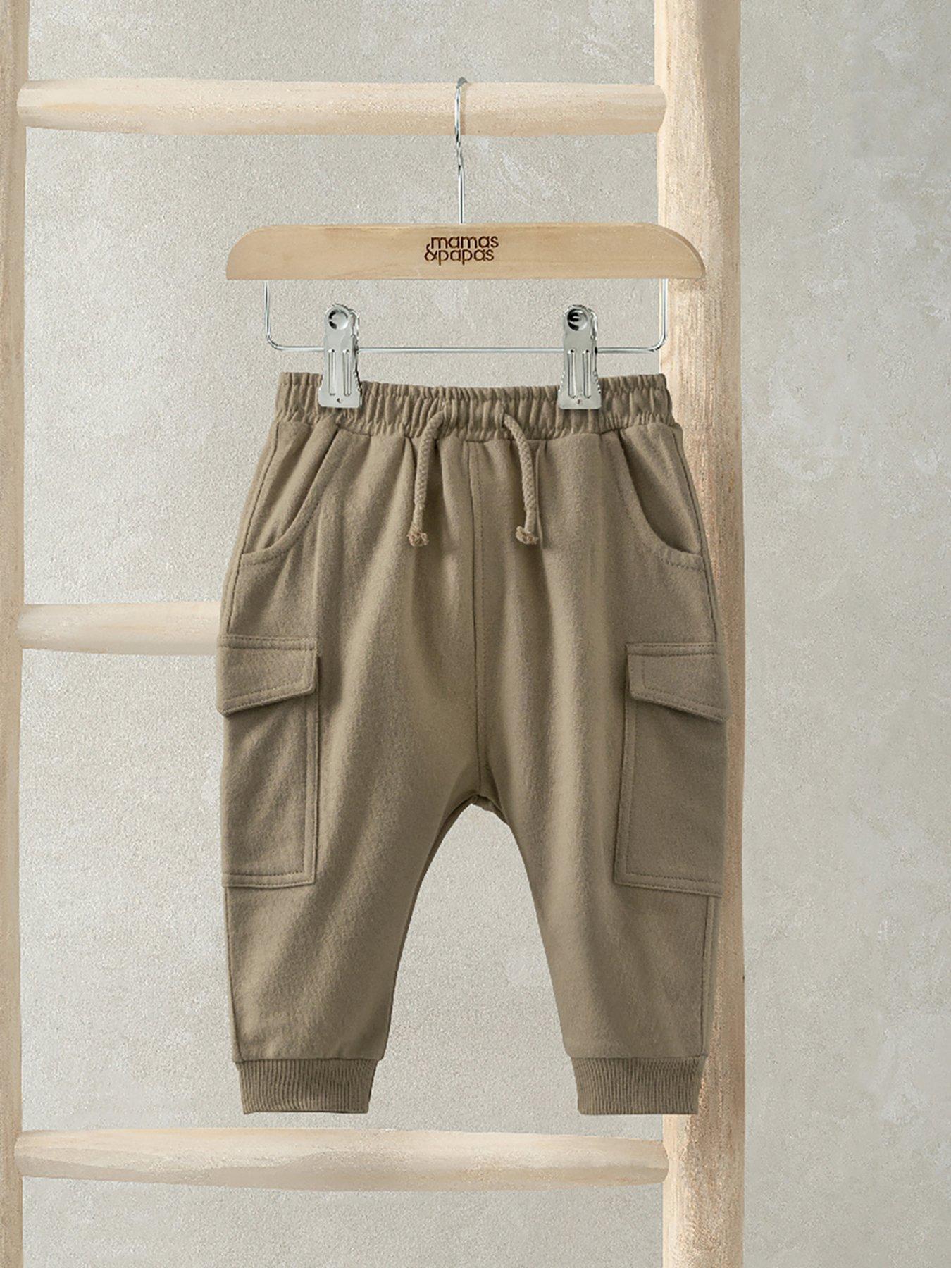 Image 3 of 3 of Mamas & Papas Baby Boys Utility Joggers - Beige
