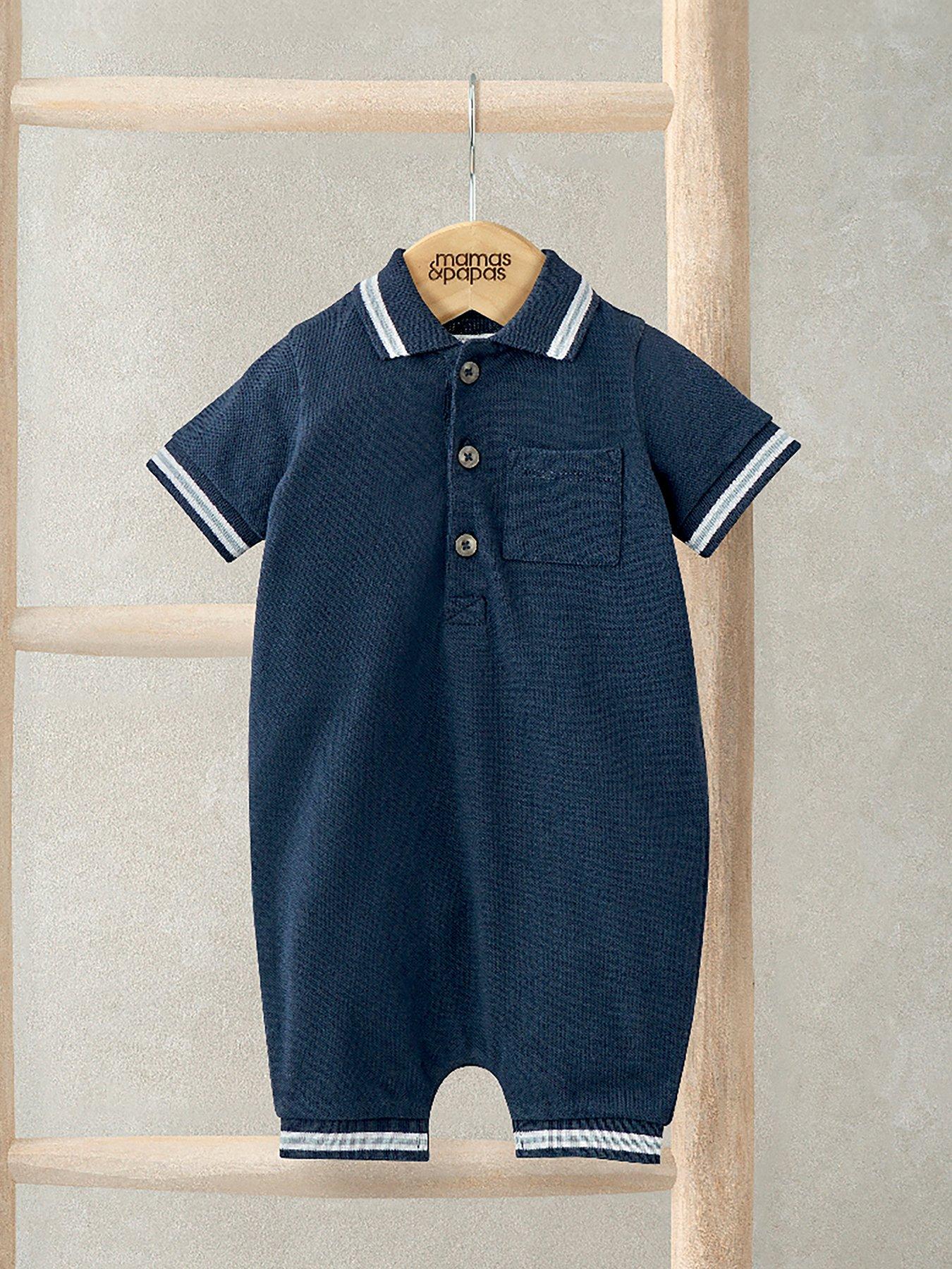 mamas-papas-baby-boys-polo-romper-blue
