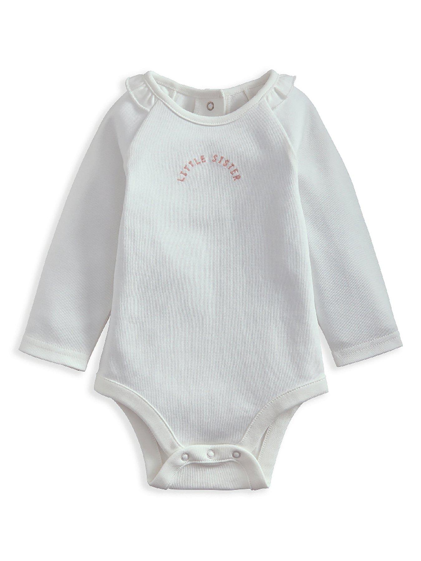 Image 3 of 4 of Mamas & Papas Baby Girls 2 Piece Little Sister Bodysuit &amp; Leggings Set - Pink