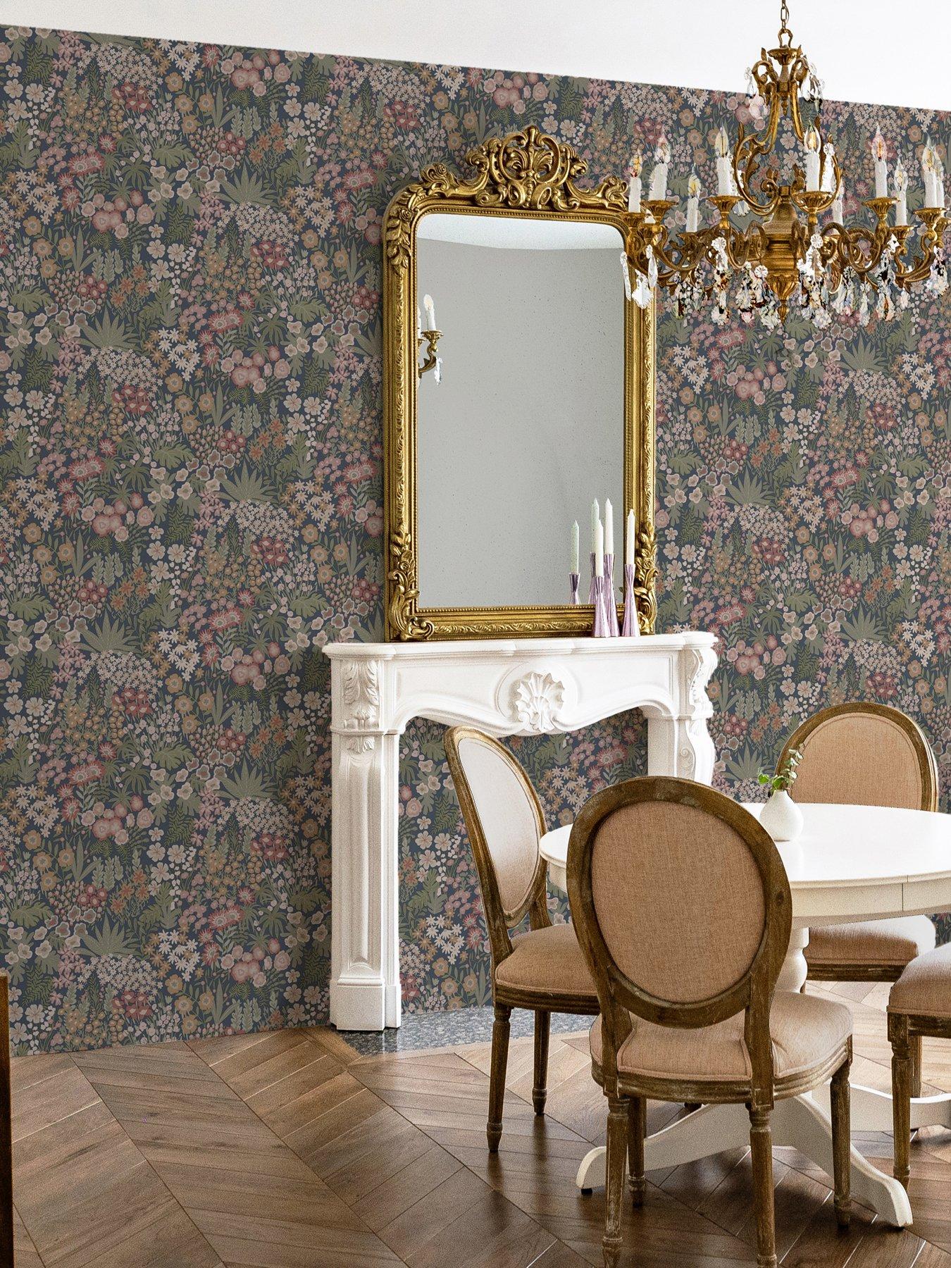 Holden Decor Everbloom Wallpaper - Navy/Multi