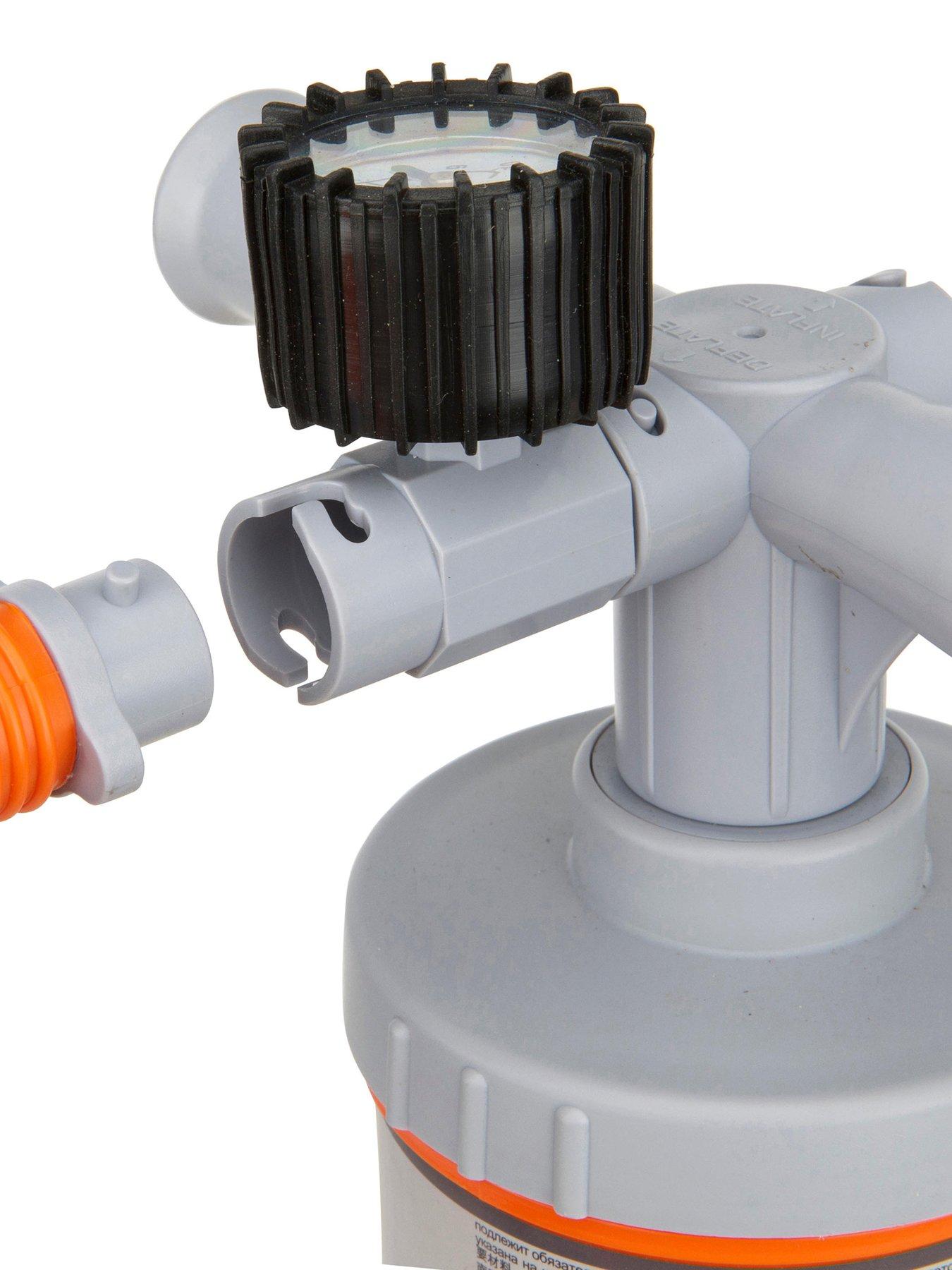  image of decathlon-dual-action-low-pressure-hand-pump-for-canoes-and-kayaks-2x26l-1-8-psi