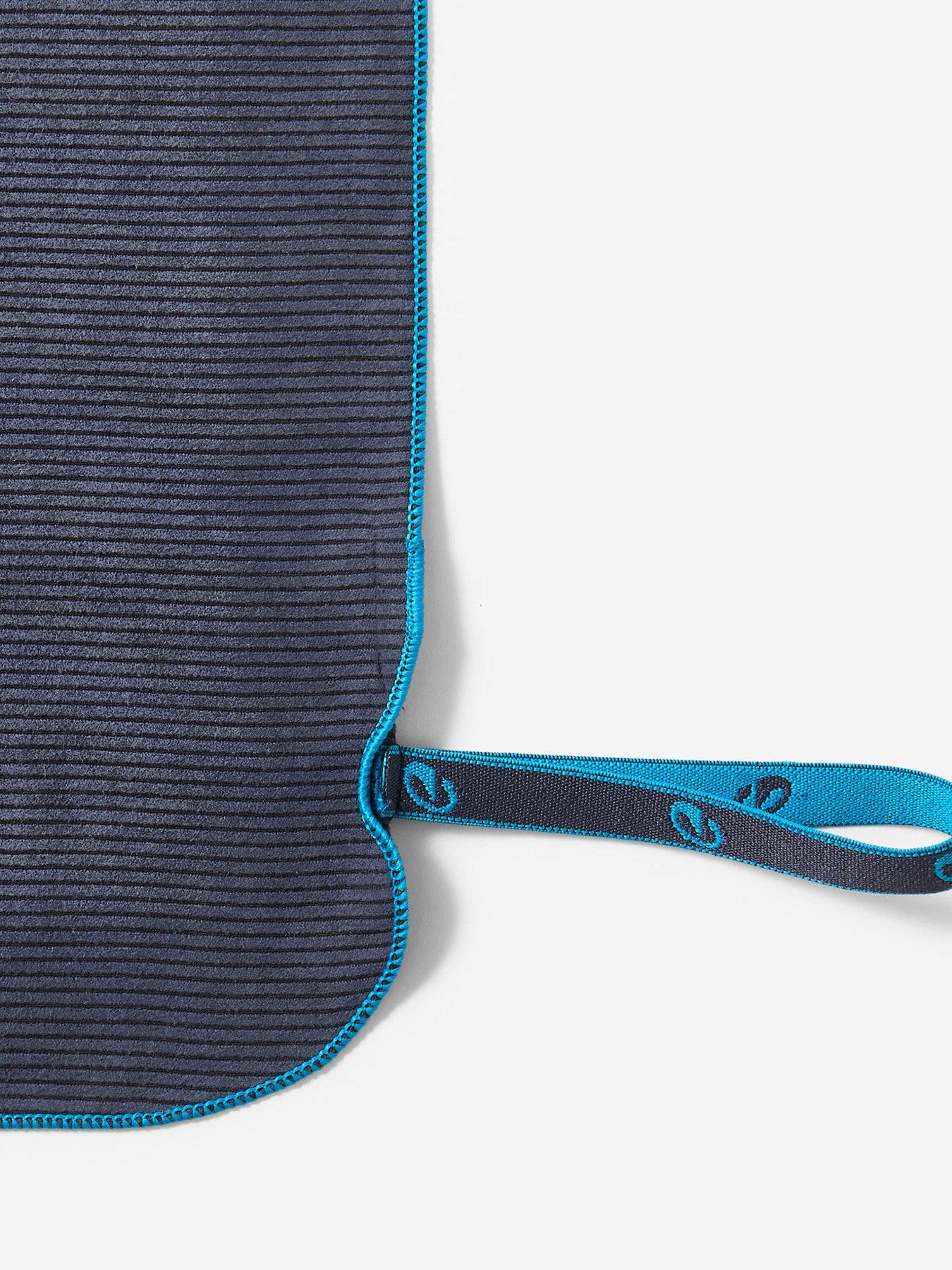  image of decathlon-microfibre-swimming-towel-size-l-80-x-130-cm-striped-dark-blue