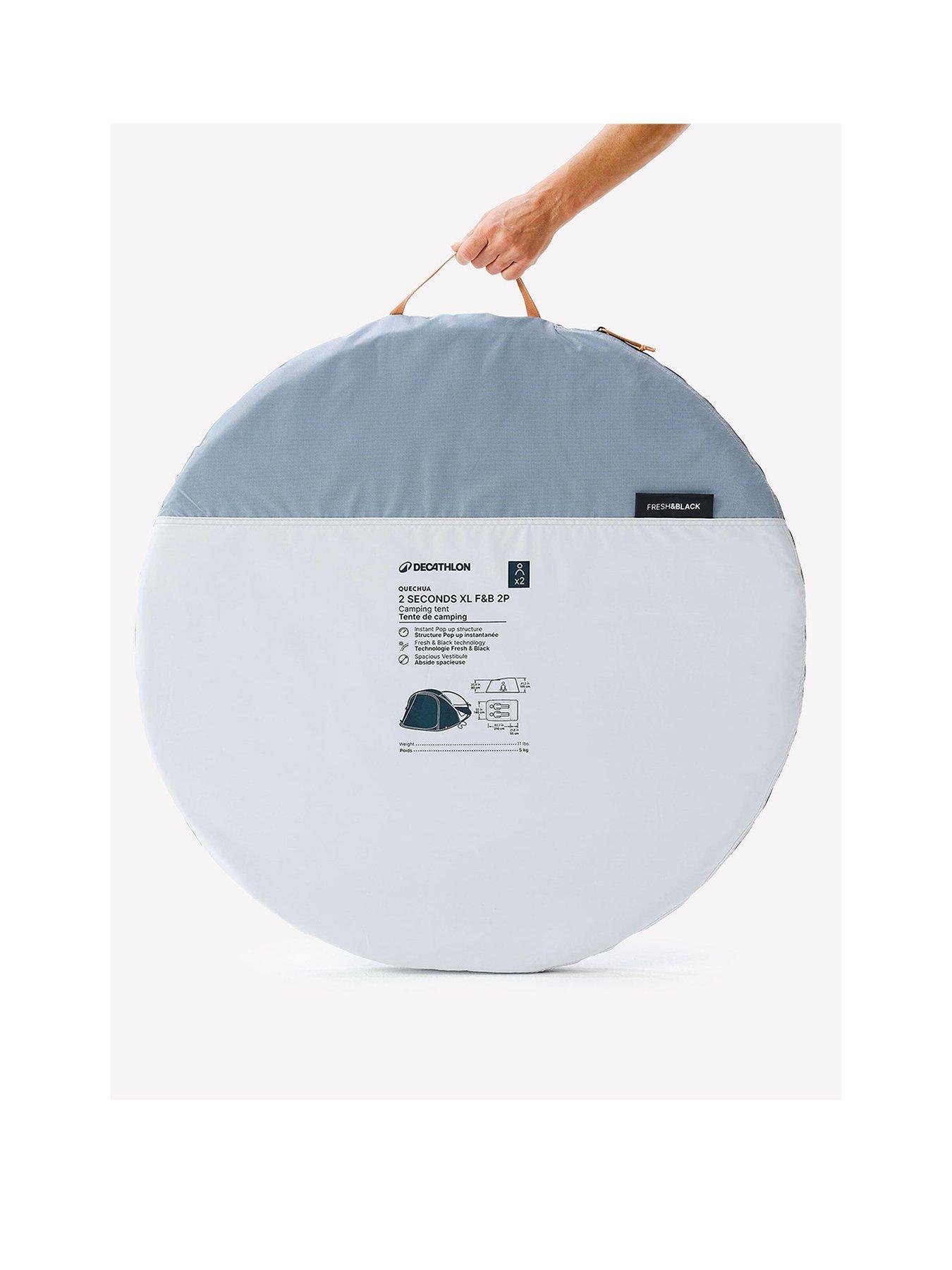 Image 2 of 8 of Decathlon Camping Tent 2 Seconds XL - 2 Person Fresh &amp; Black