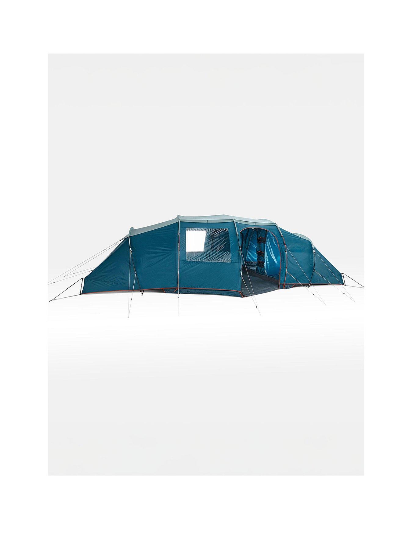  image of decathlon-camping-tent-with-poles-arpenaz-84-8-person-4-bedrooms