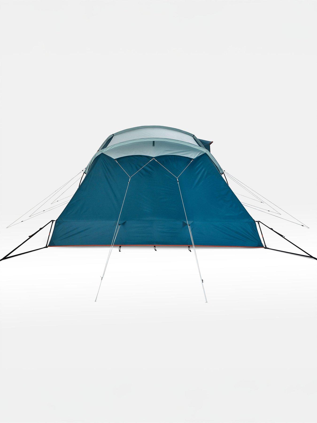  image of decathlon-camping-tent-with-poles-arpenaz-84-8-person-4-bedrooms