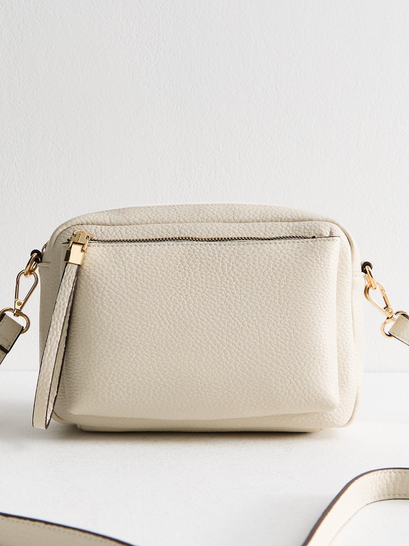 new-look-cream-grained-leather-crossbody-bag