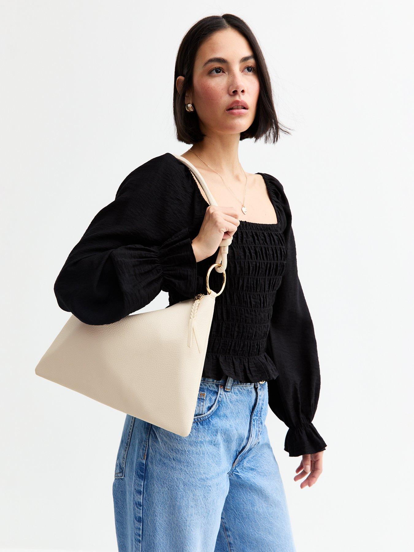  image of new-look-grained-faux-leather-slouch-shoulder-bag-cream