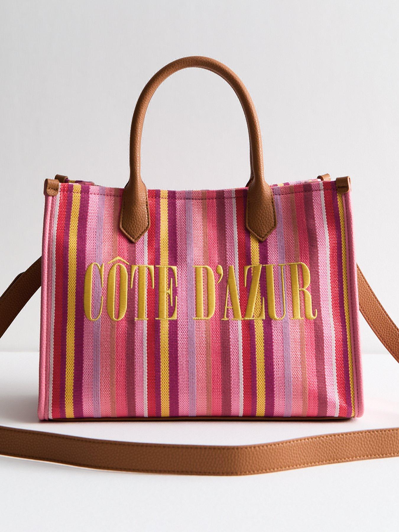 new-look-pink-cote-d-azur-striped-canvas-tote-bag