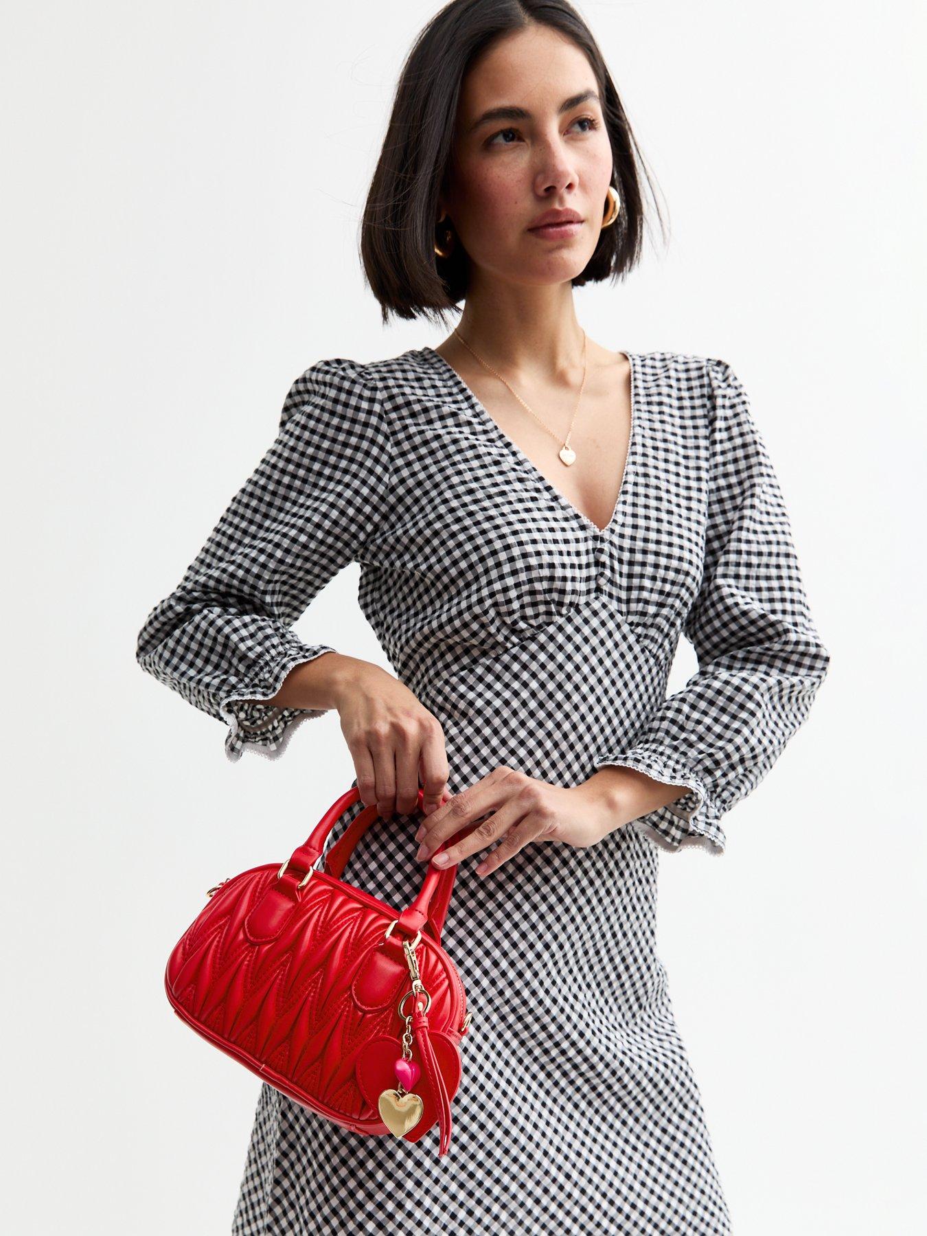  image of new-look-quilted-faux-leather-mini-crossbody-bag-bright-red