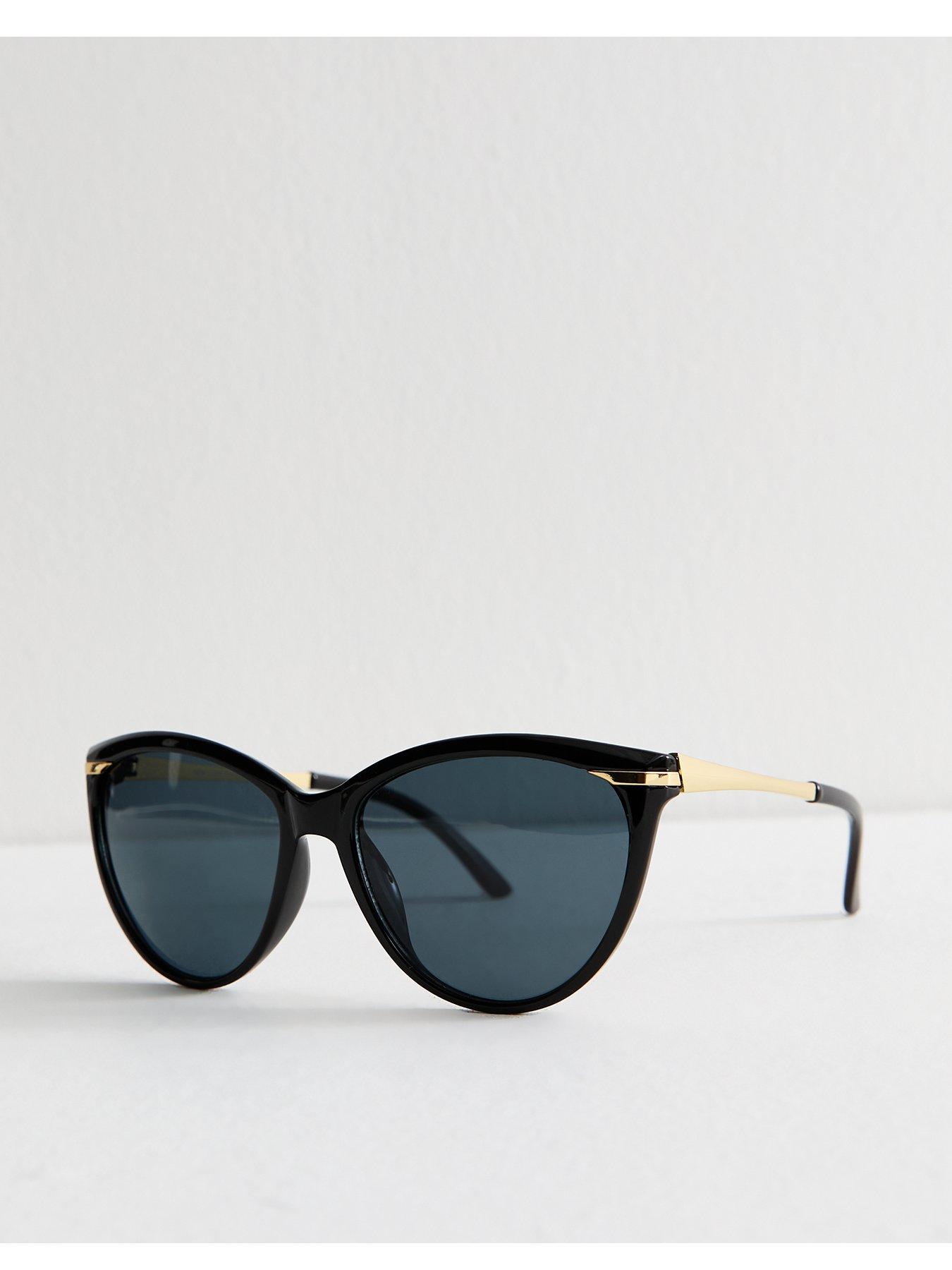 new-look-black-cat-eye-frame-sunglasses