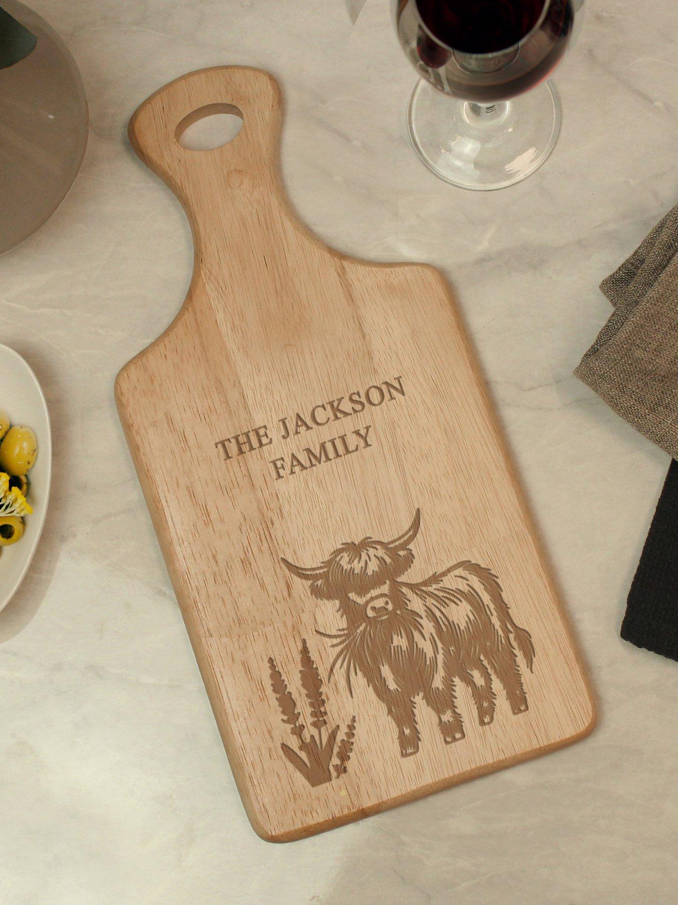  image of the-personalised-memento-company-personalised-highland-cow-chopping-board