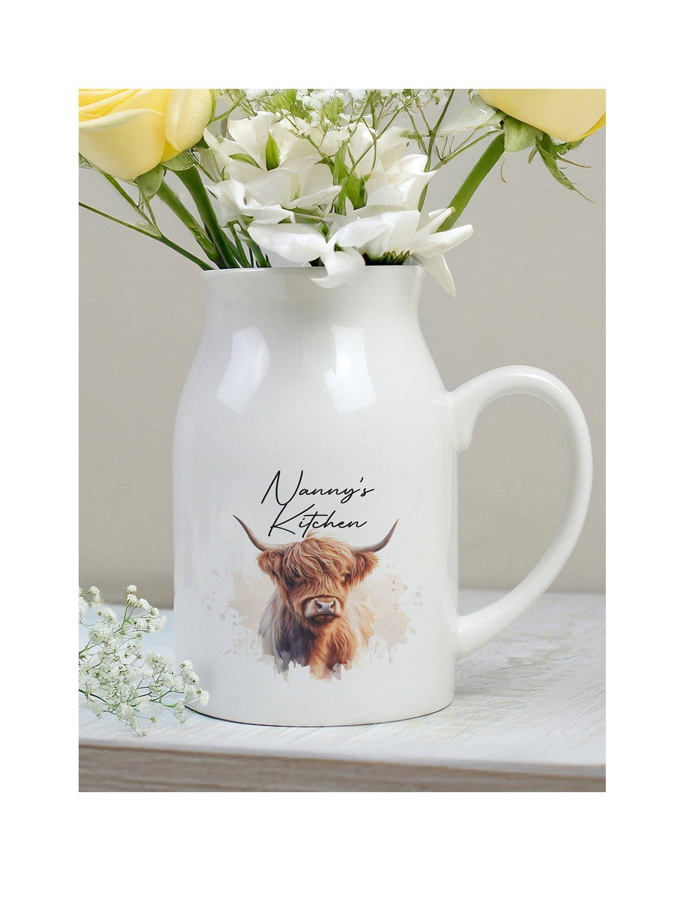 the-personalised-memento-company-personalised-highland-cow-flower-jug-vase