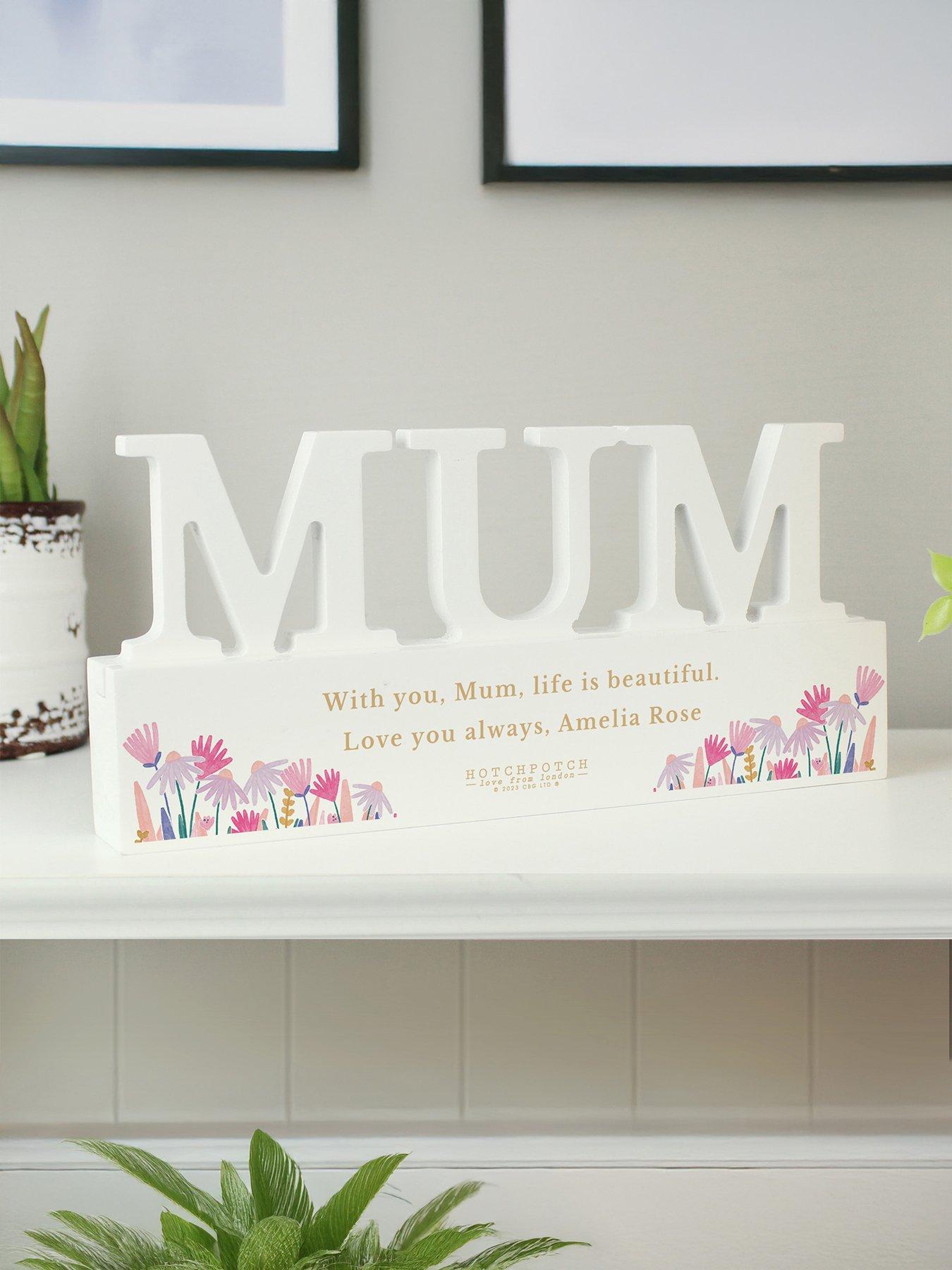 image of the-personalised-memento-company-personalised-wild-flower-mum-ornament