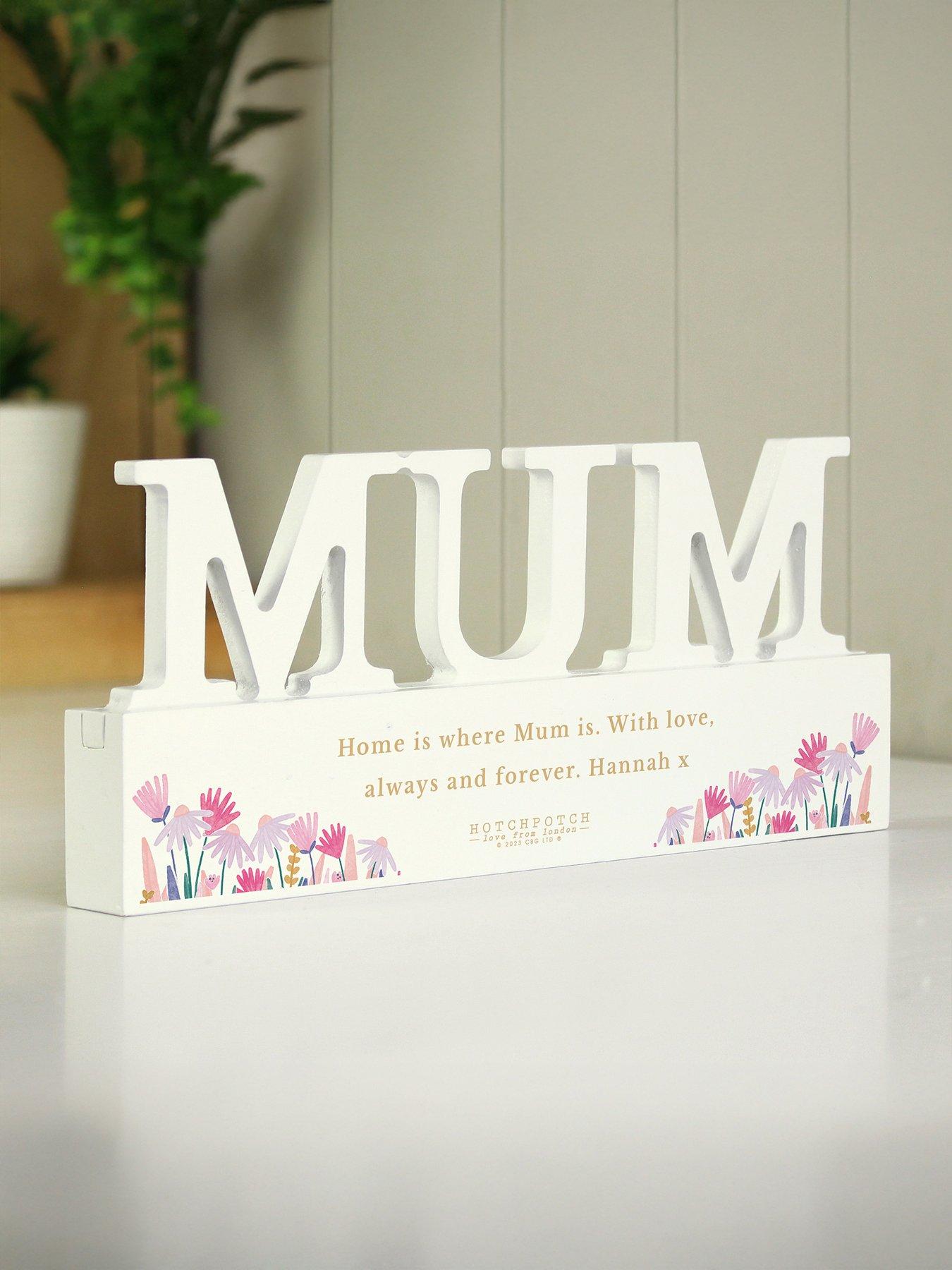  image of the-personalised-memento-company-personalised-wild-flower-mum-ornament