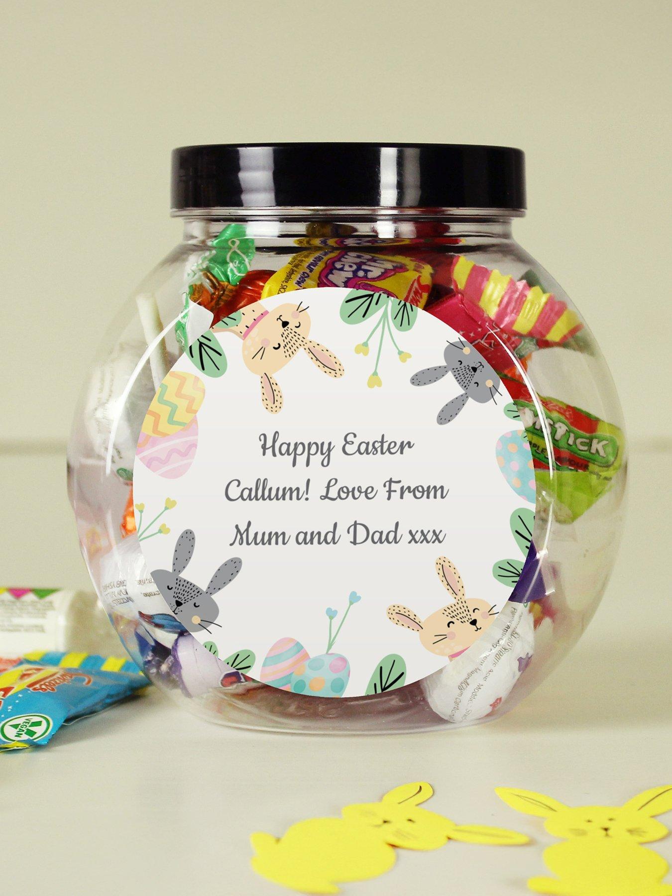 the-personalised-memento-company-personalised-easter-bunny-sweet-jar