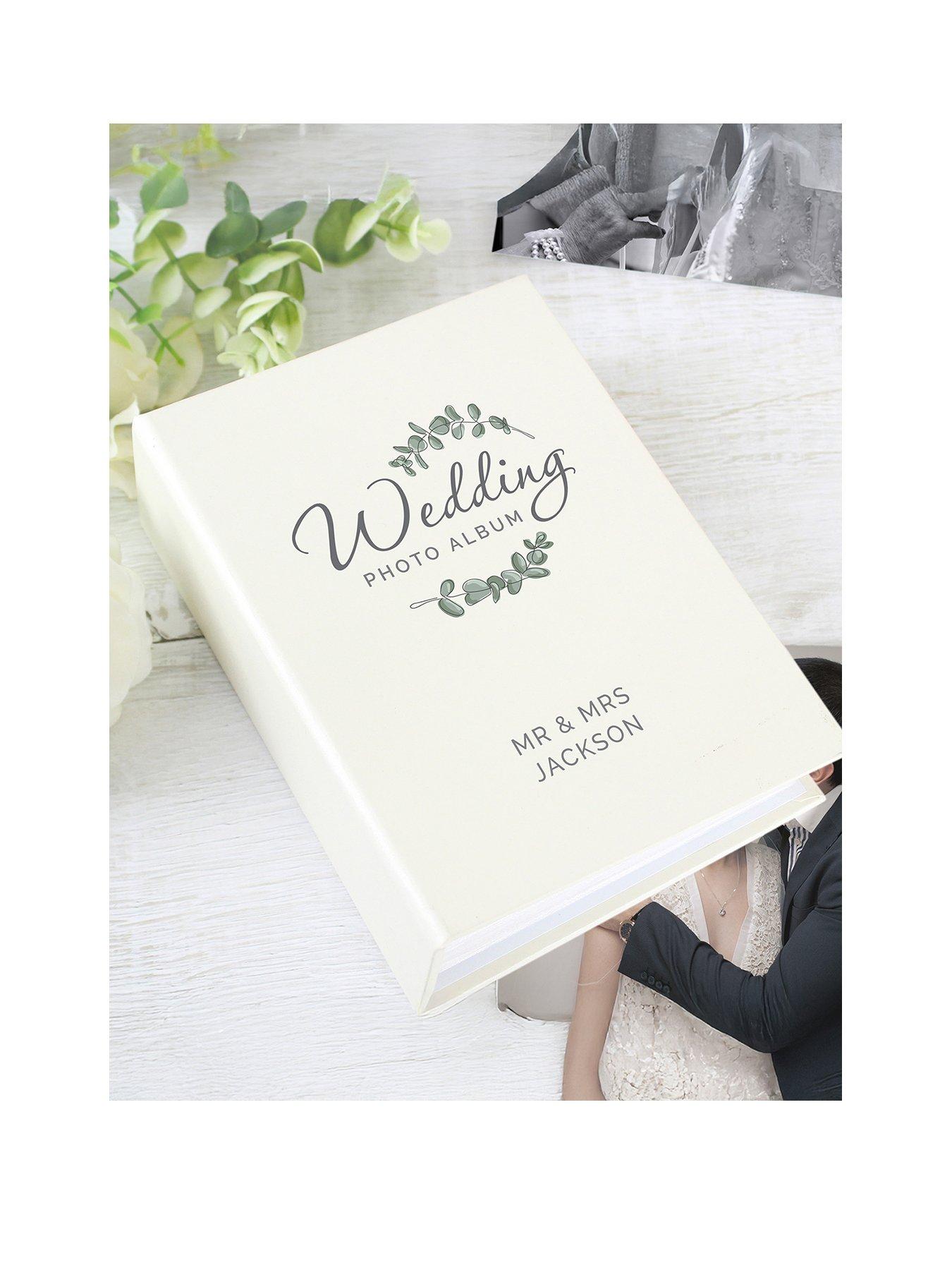 Image 2 of 3 of The Personalised Memento Company Personalised Wedding 6x4 Photo Album