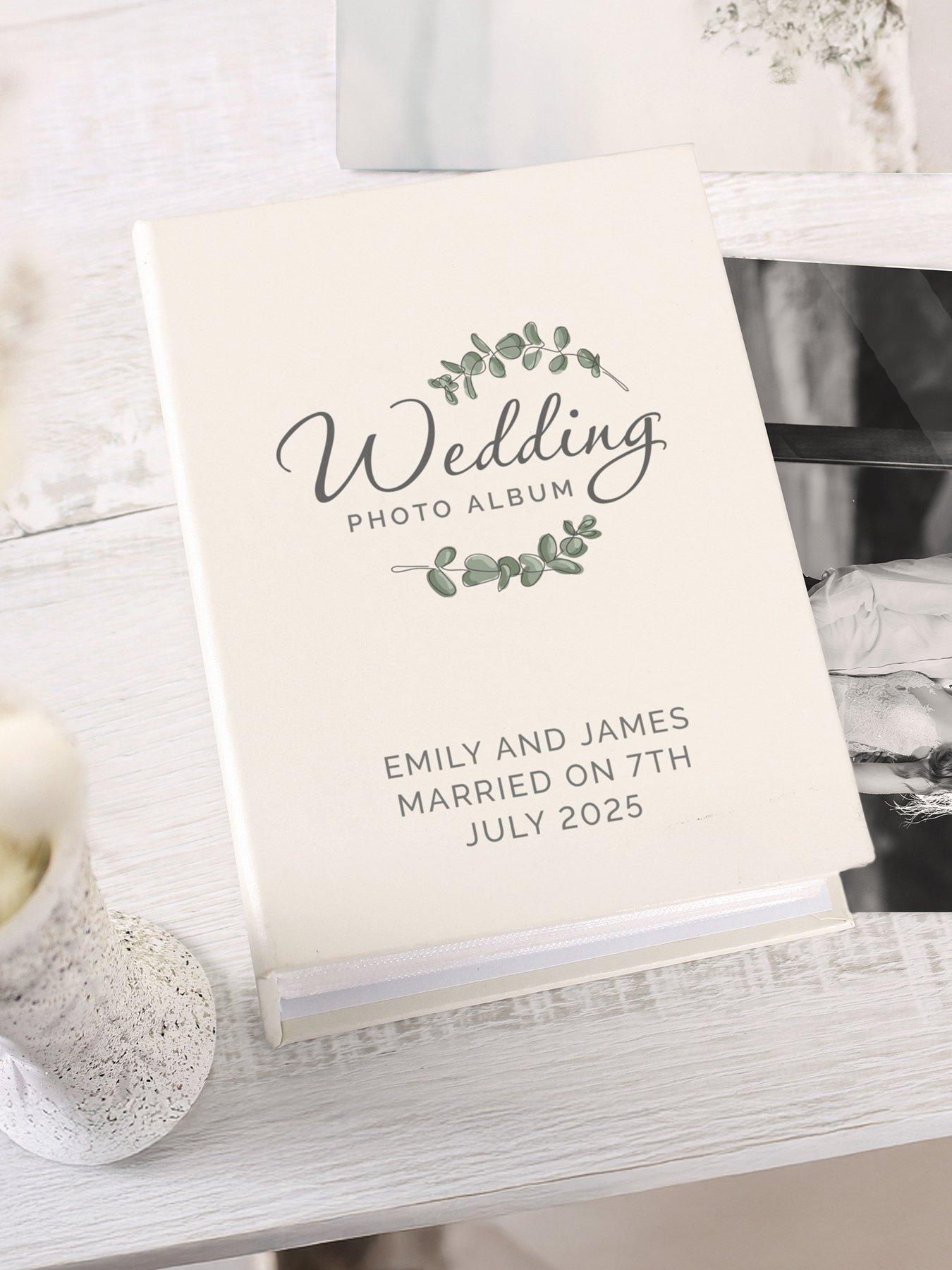 Image 3 of 3 of The Personalised Memento Company Personalised Wedding 6x4 Photo Album