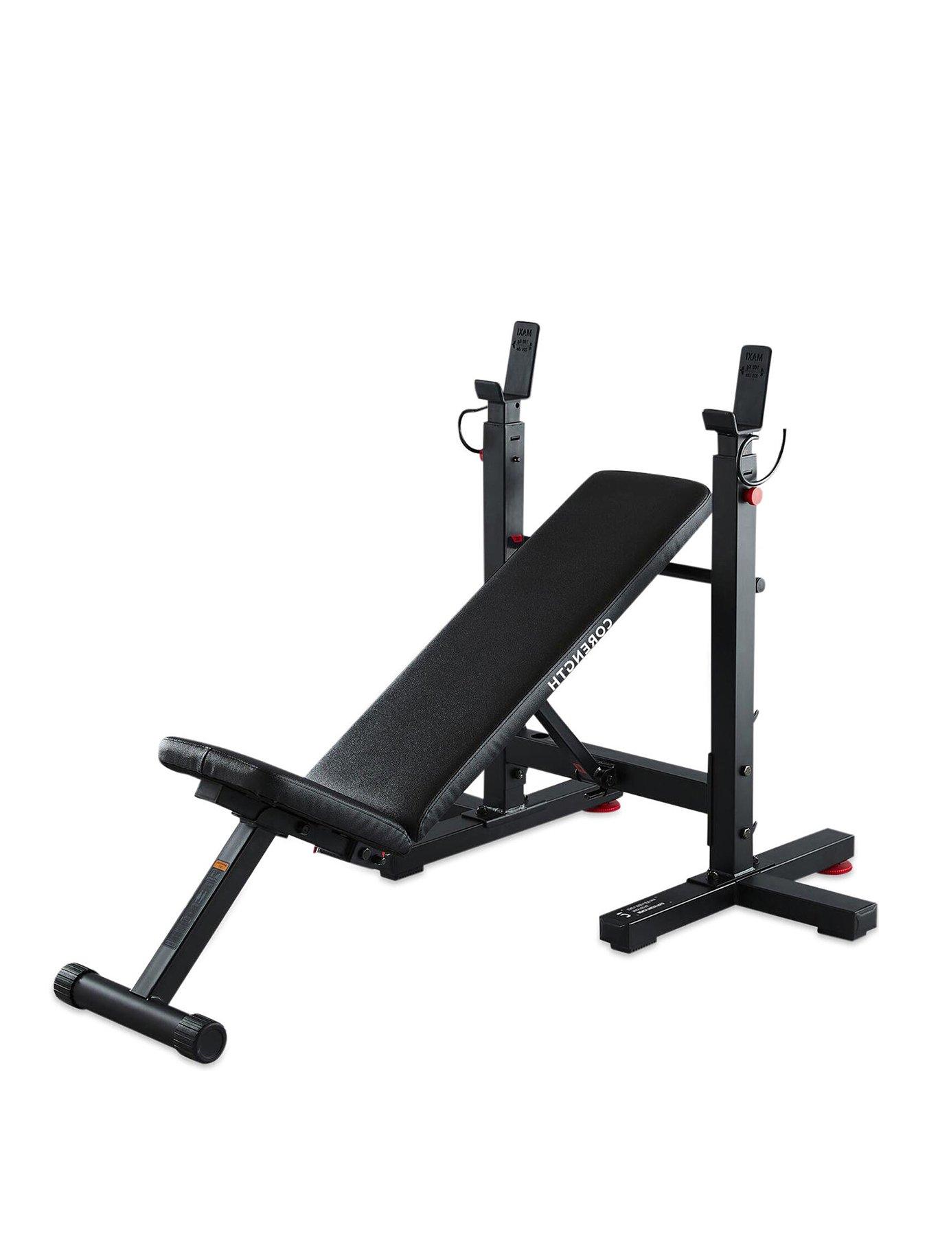 Decathlon Tiltable Weights Bench With Collapsible Pegs - Bench Press Fold