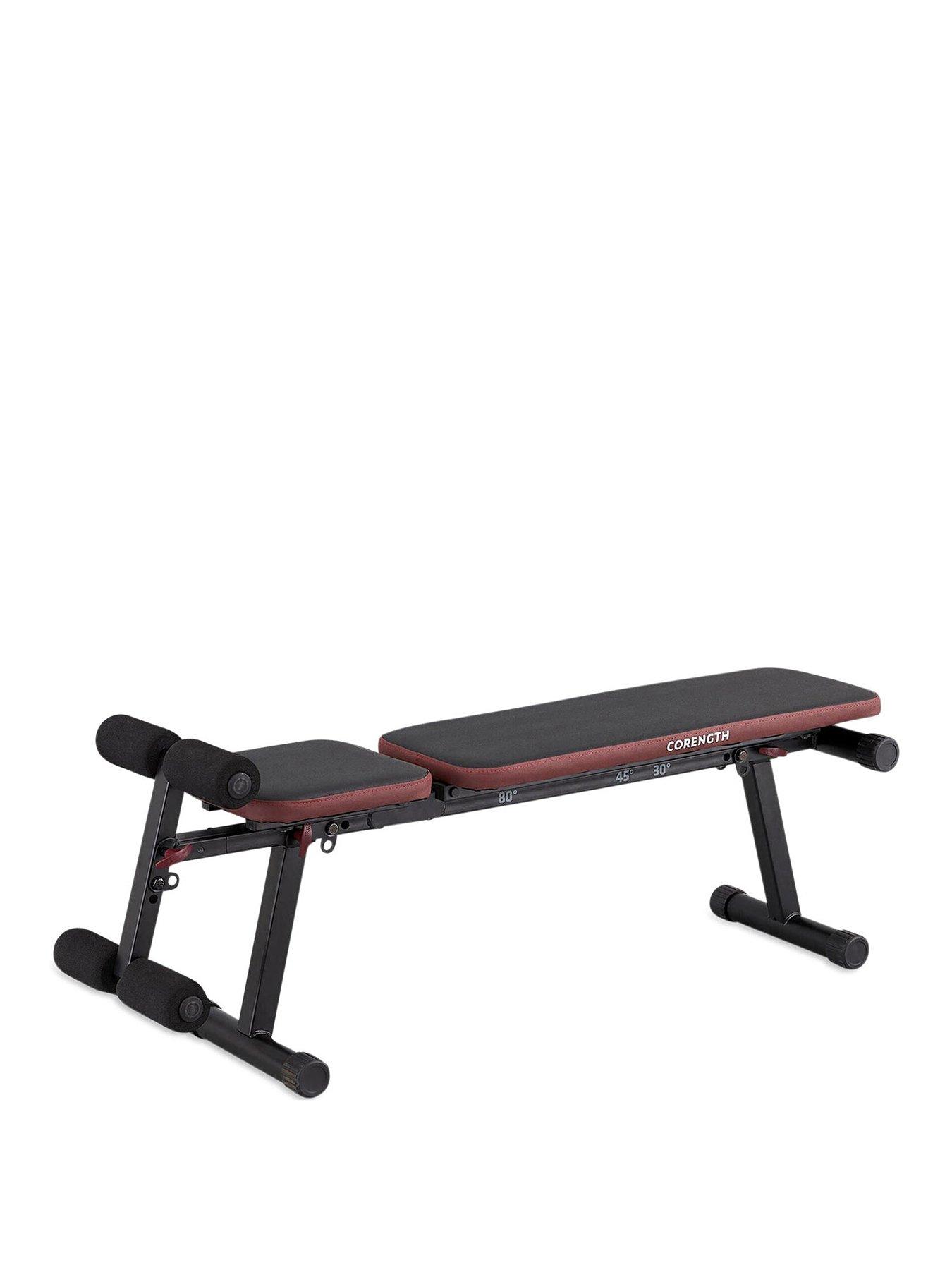  image of decathlon-fold-down-incline-weights-bench-with-leg-bar-500-fold