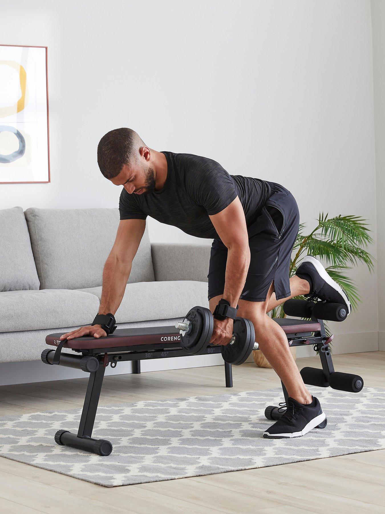  image of decathlon-fold-down-incline-weights-bench-with-leg-bar-500-fold